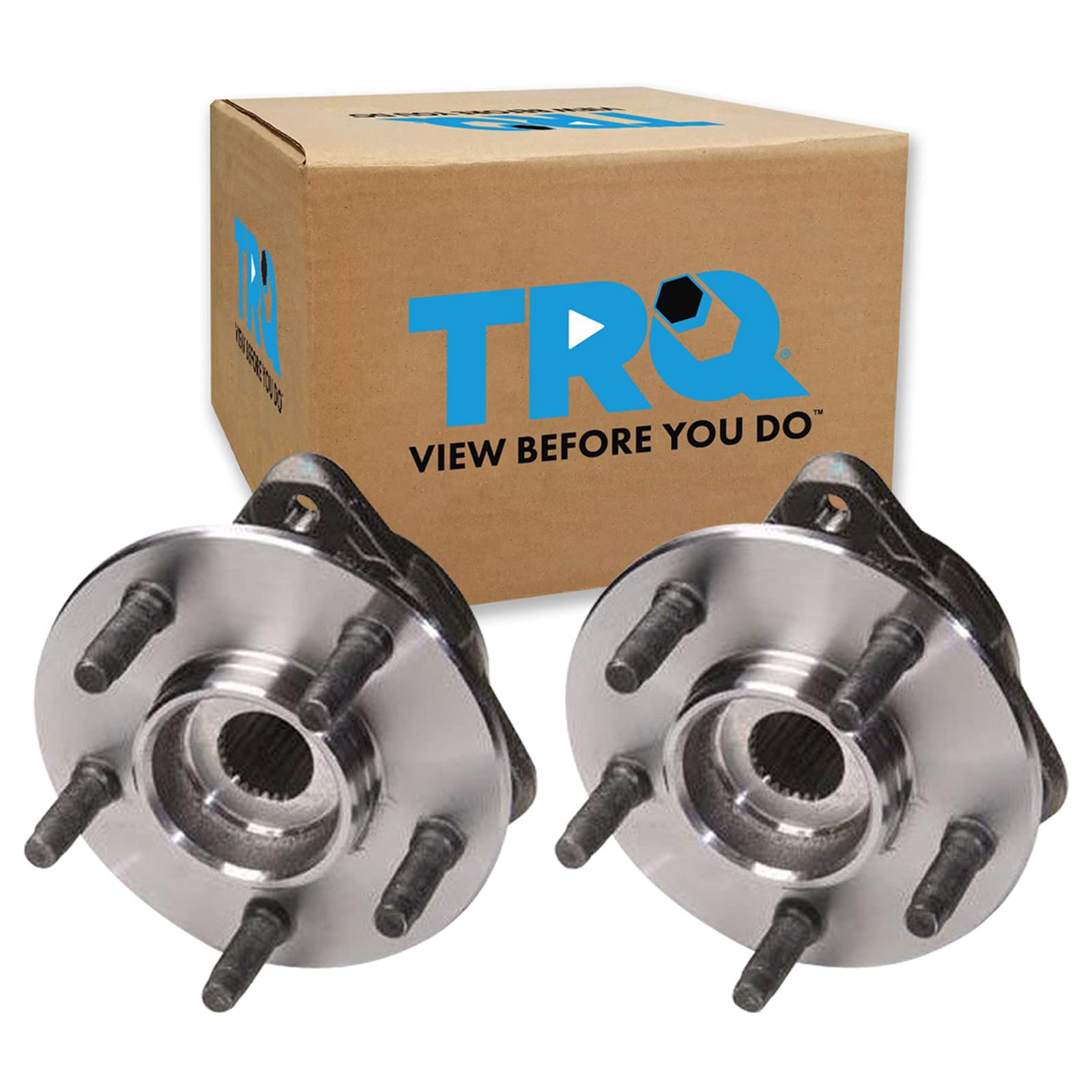 Trq Front Wheel Hub Bearings Assembly Set Compatible With 2000-2001 Ford Ranger 2000 Mazda B3000 B4000
