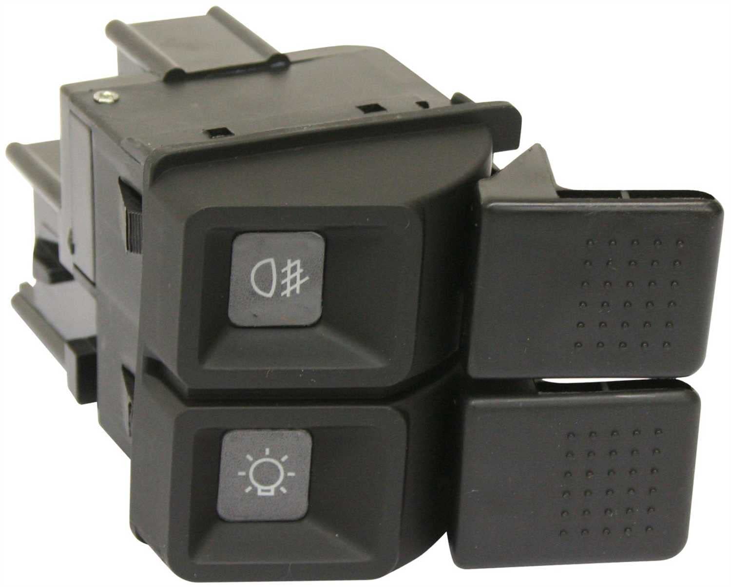 Evan Fischer Headlight Switch Compatible with 1987-1993 Ford Mustang, GT, LX, SVT Cobra, SVT Cobra R Models, Black, with Fog Lig