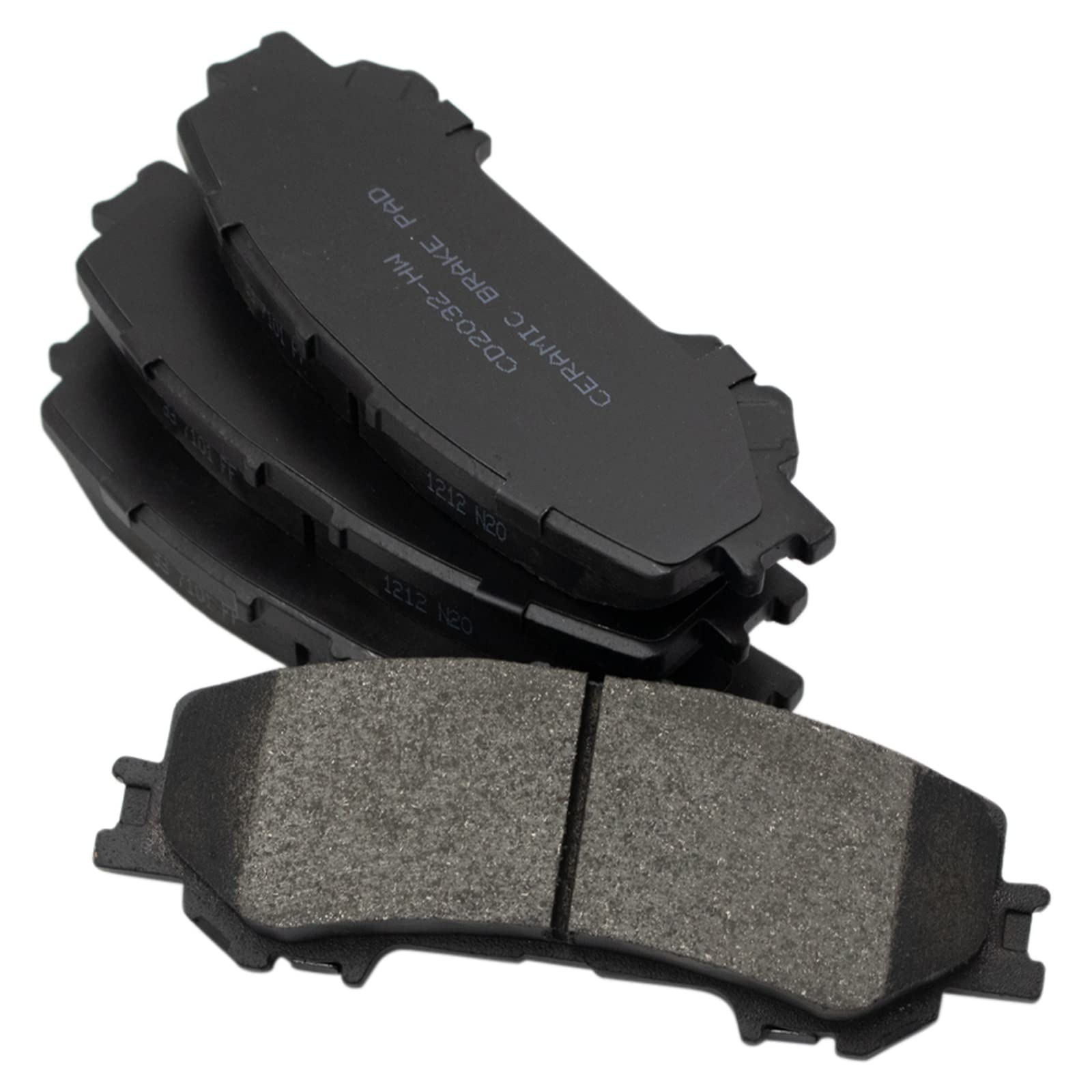 TRQ Rear Brake Pads Ceramic Compatible with 2017-2021 Nissan Titan