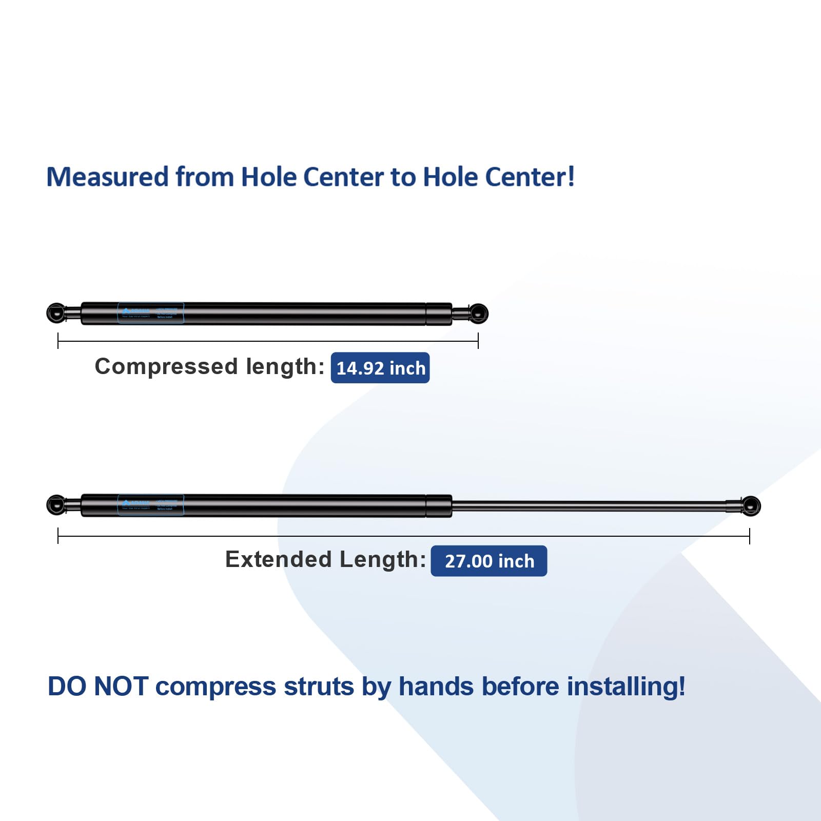 Arana St270M80 27 Inch 80Lb/378N Gas Struts, Ml27-80 27 Inch 80 Pounds Spring Shock Lift Support For Undercover Tonneau Cover Tr