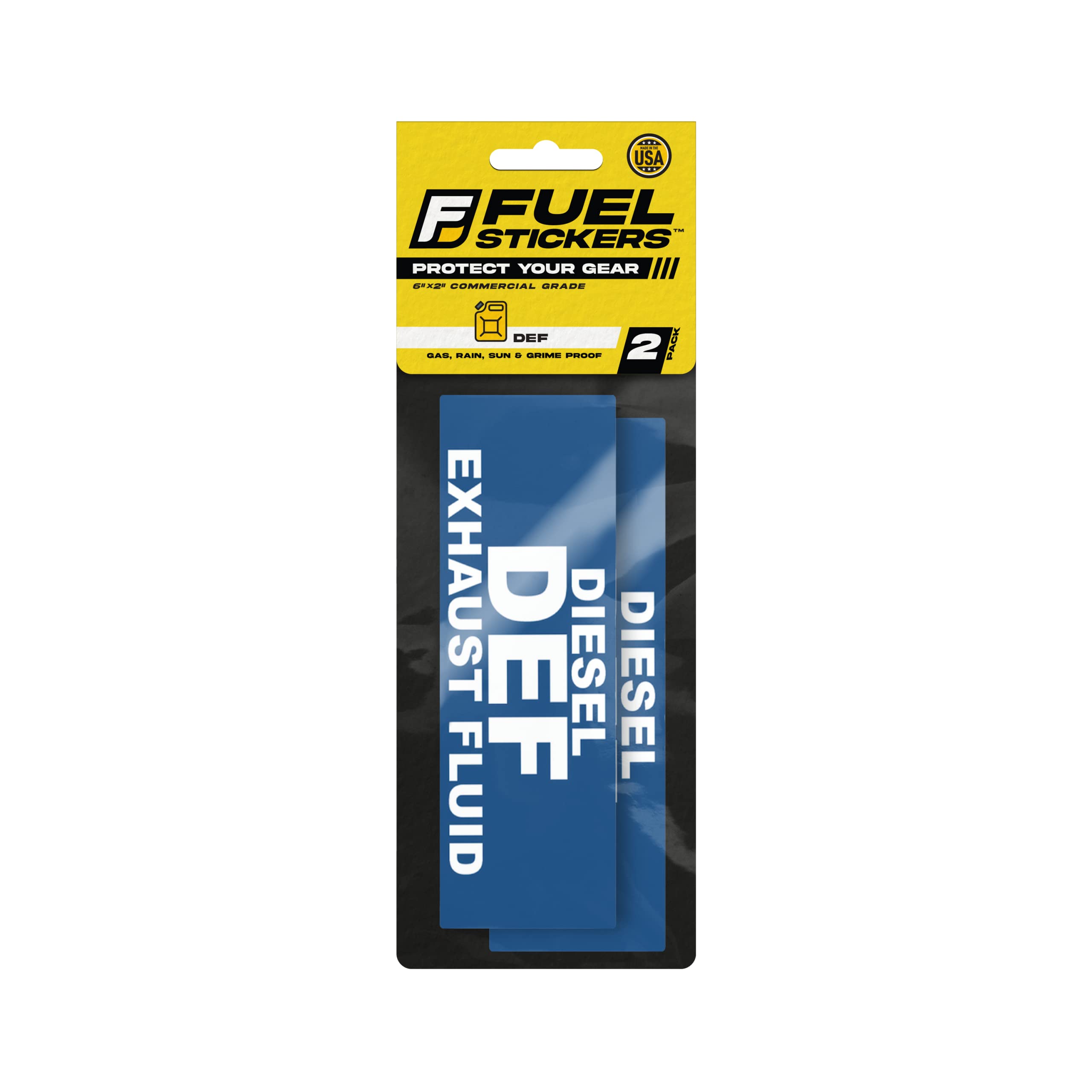 Def Sticker - Diesel Exhaust Fluid Labels For Diesel Engines, Trucks, Semi-Trailers - Weather Proof, Extreme Stick, Durable, Def