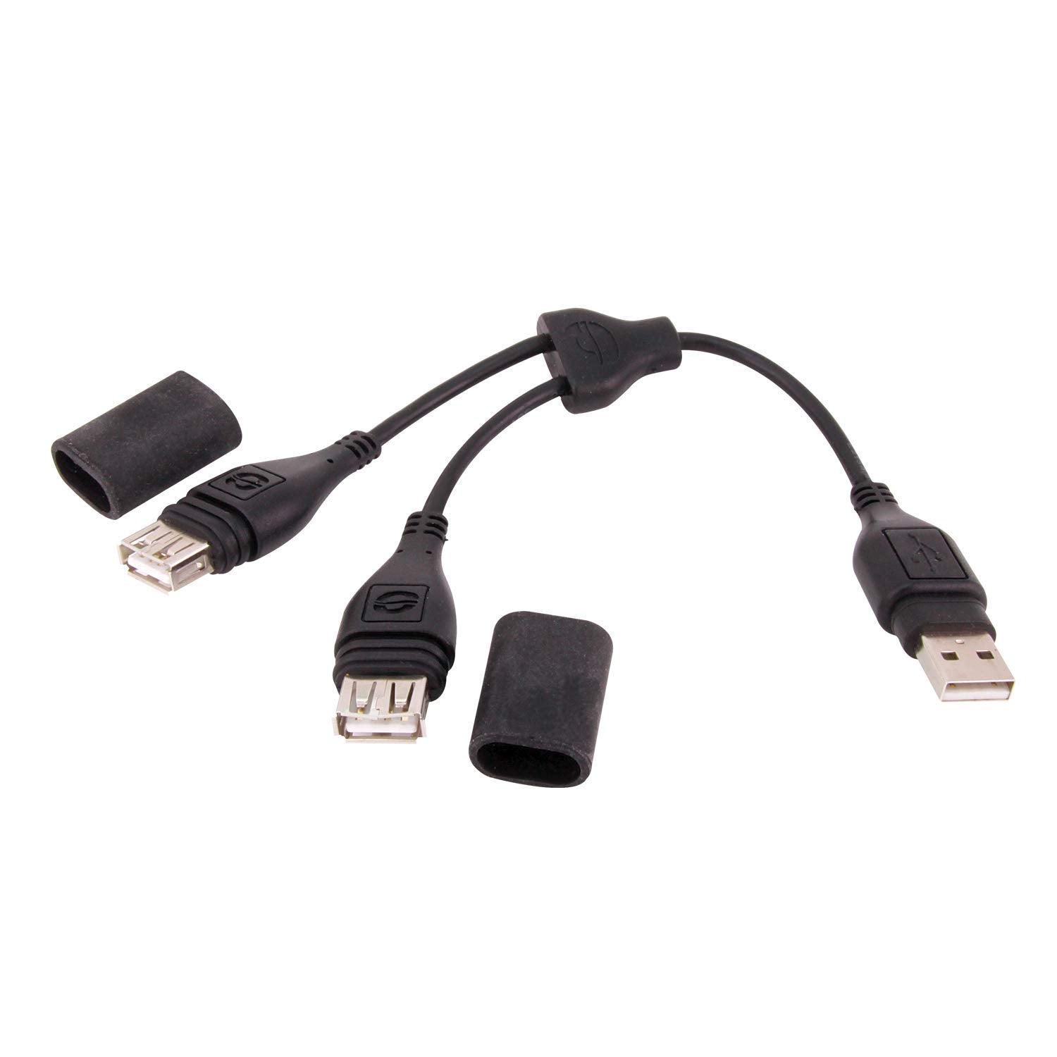 Tecmate Optimate Usb Cable O-110, Usb Y-Splitter, With Weatherproof Connection System