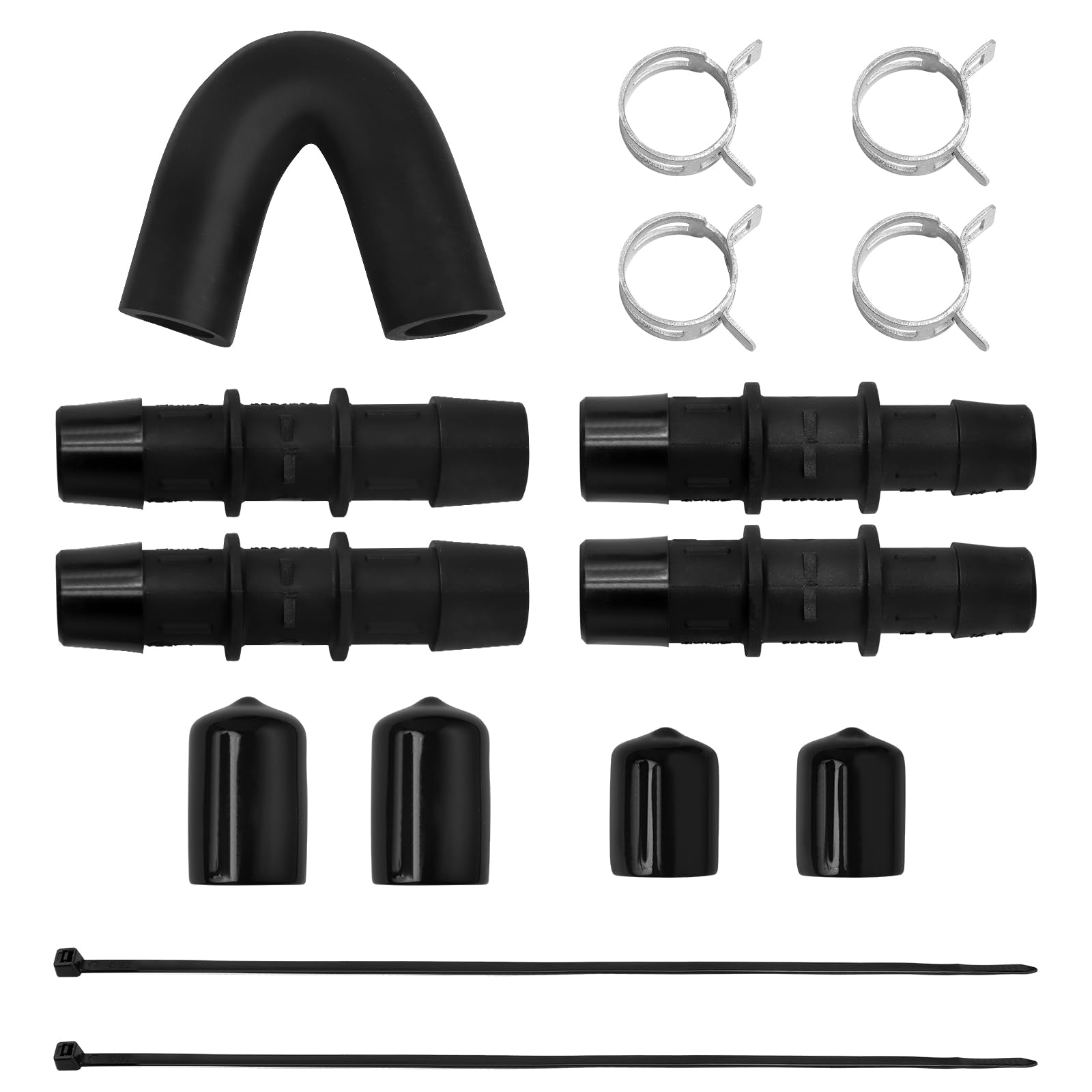Engine Heater Core Bypass Kit with 5/8'' 3/4'' Hose,Compatible with GM Chevy Silverados Tahoes Yukons Honda Civic Ford Jeep,Repl