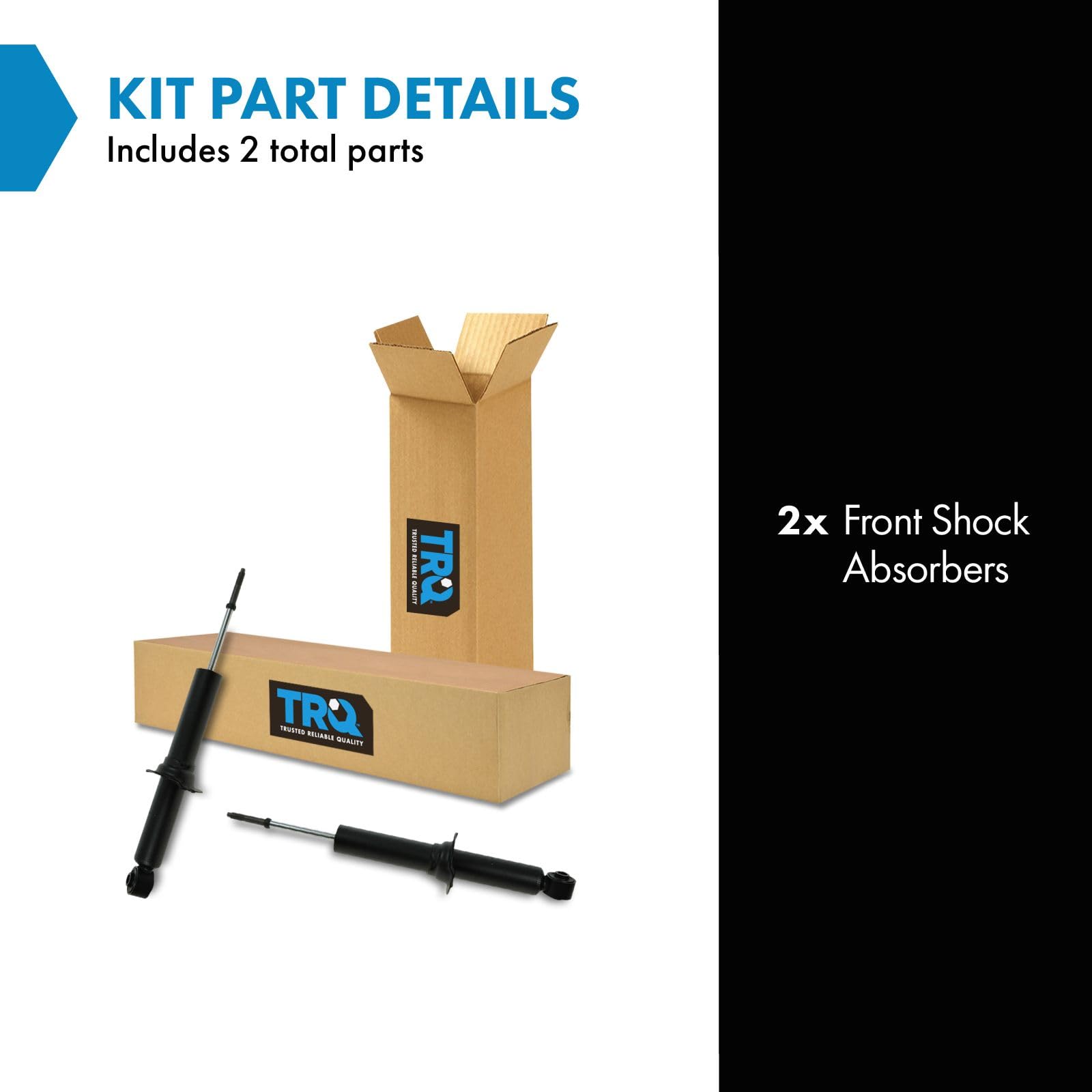 Trq Front Shock Absorber Set Compatible With 1996-2002 Toyota 4Runner