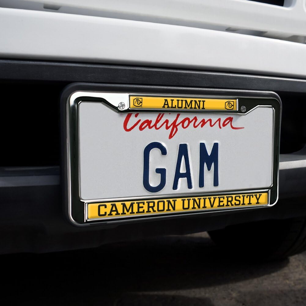 Cameron University Alumni Full Size Standard License Plate Metal Frame
