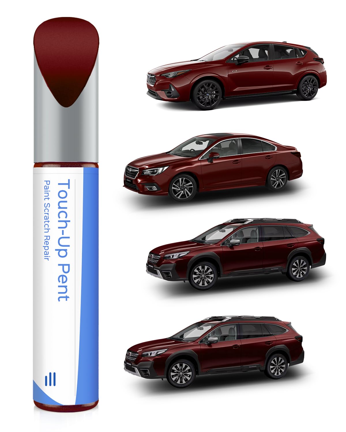 PARTS4EV H2Q Venetian Red Pearl Touch Up Paint Compatible with Subaru Exact Match Chips and Nicks Touch Up