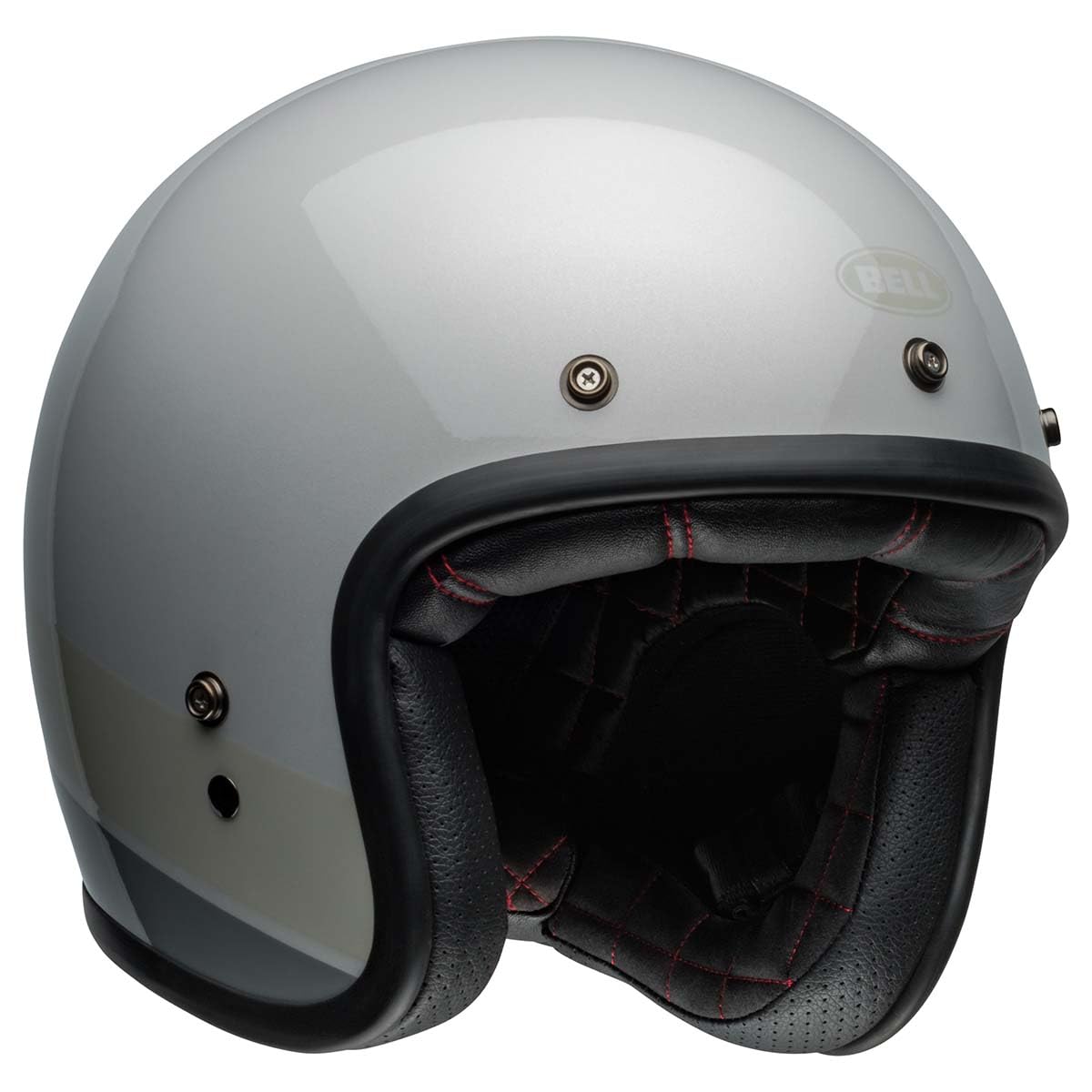 Bell Custom 500 Open-Face Motorcycle Helmet (Apex Gloss Silver Flake - Small)