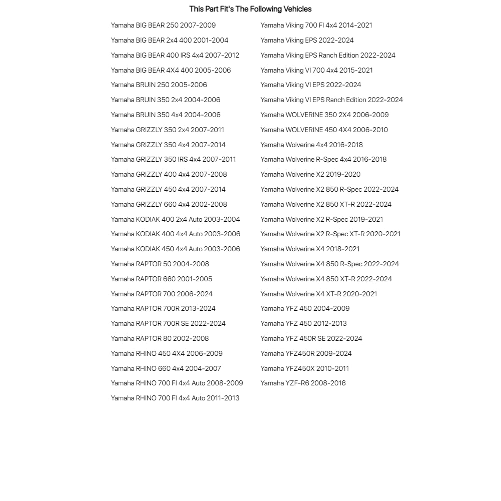 Tusk Replacement Fender Rivets 6Mm Screw Style (10 Pack) - Fits: Yamaha Viking Vi 700 4X4 2015-2021