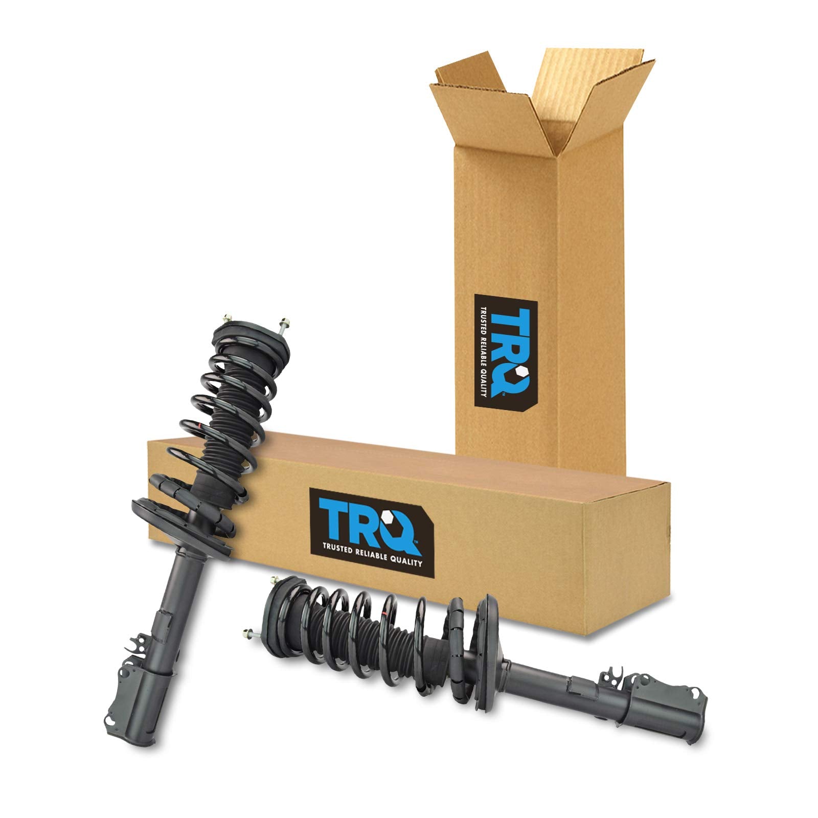 Trq Rear Strut & Coil Spring Assembly Set Driver & Passenger Sides Compatible With 92-01 Lexus Es300 97-03 Toyota Avalon Camry