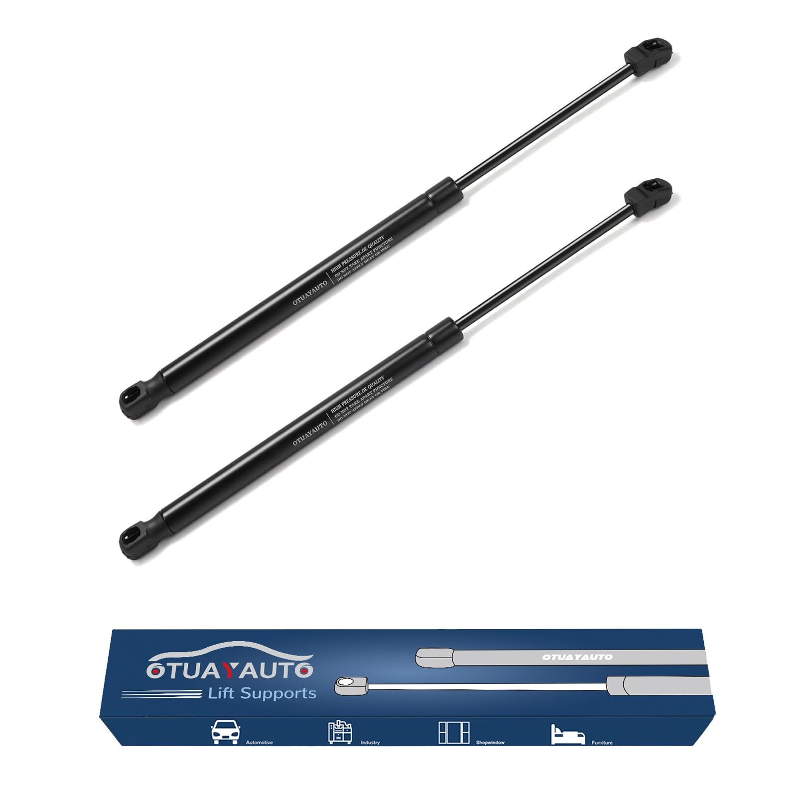 Otuayauto Front Hood Struts - Replacement For Hyundai Sonata 2015-2017 (Excluding Hybrid) Lift Support, Gas Spring Prop Rods, Oe
