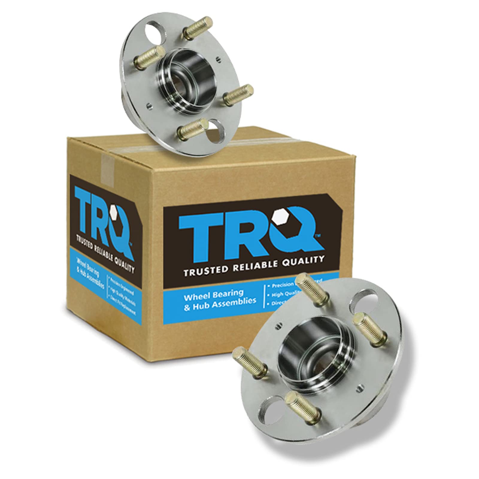 Trq Rear Wheel Hub Bearings Assembly Set Compatible With 1994-1998 Acura Integra 1992-2000 Honda Civic 1993-1997 Civic Del Sol