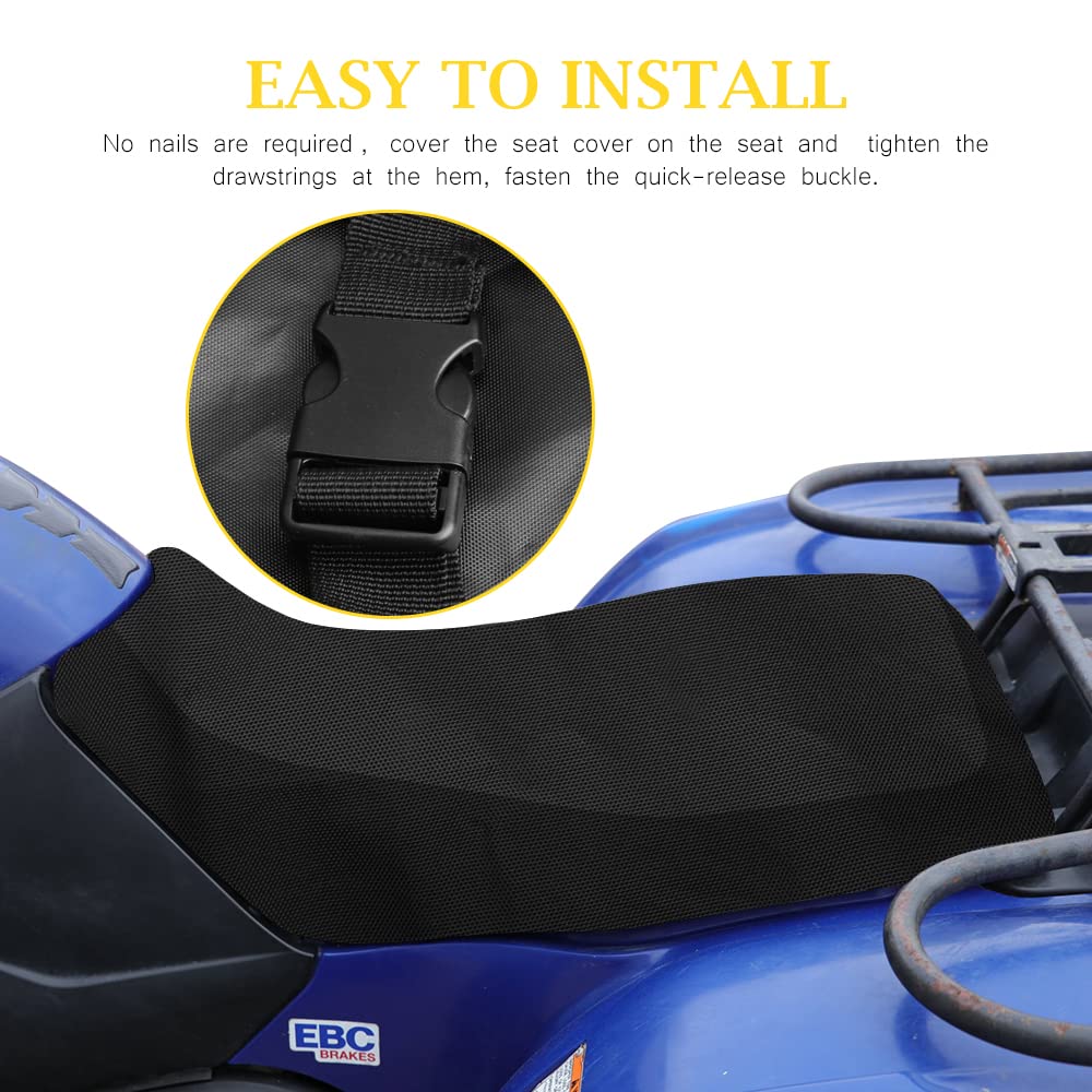 Samman Atv Seat Cover For Most Atv Compatible With Sportsman Scrambler, Grizzly, Rancher Foreman, Arctic Cat