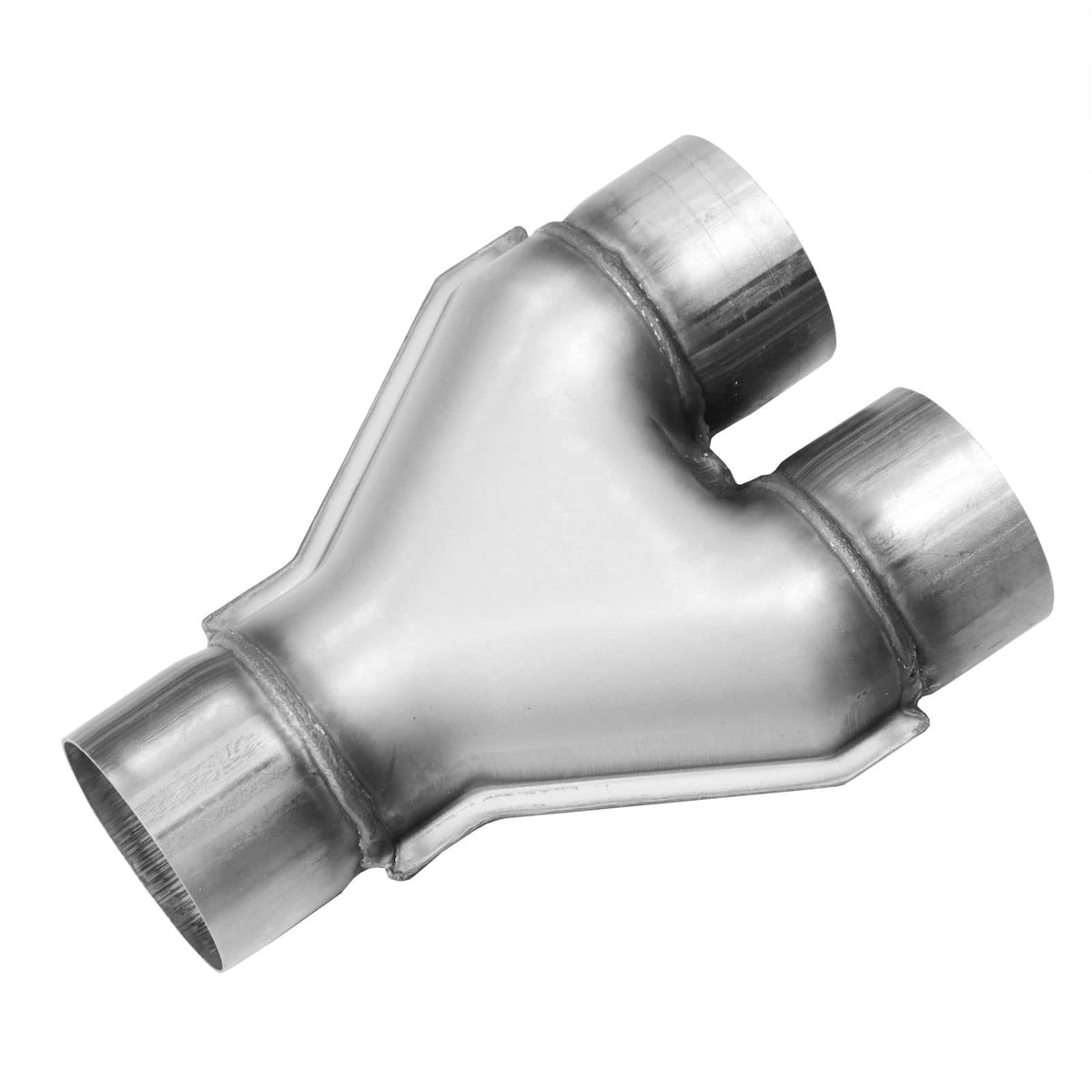TECTRUC Universal Stainless Steel 2.25 Inch Exhaust Y Pipe, 2.25'' Inch ID Single to 2.25'' Dual Exhaust Adapter Connector,2 1/4