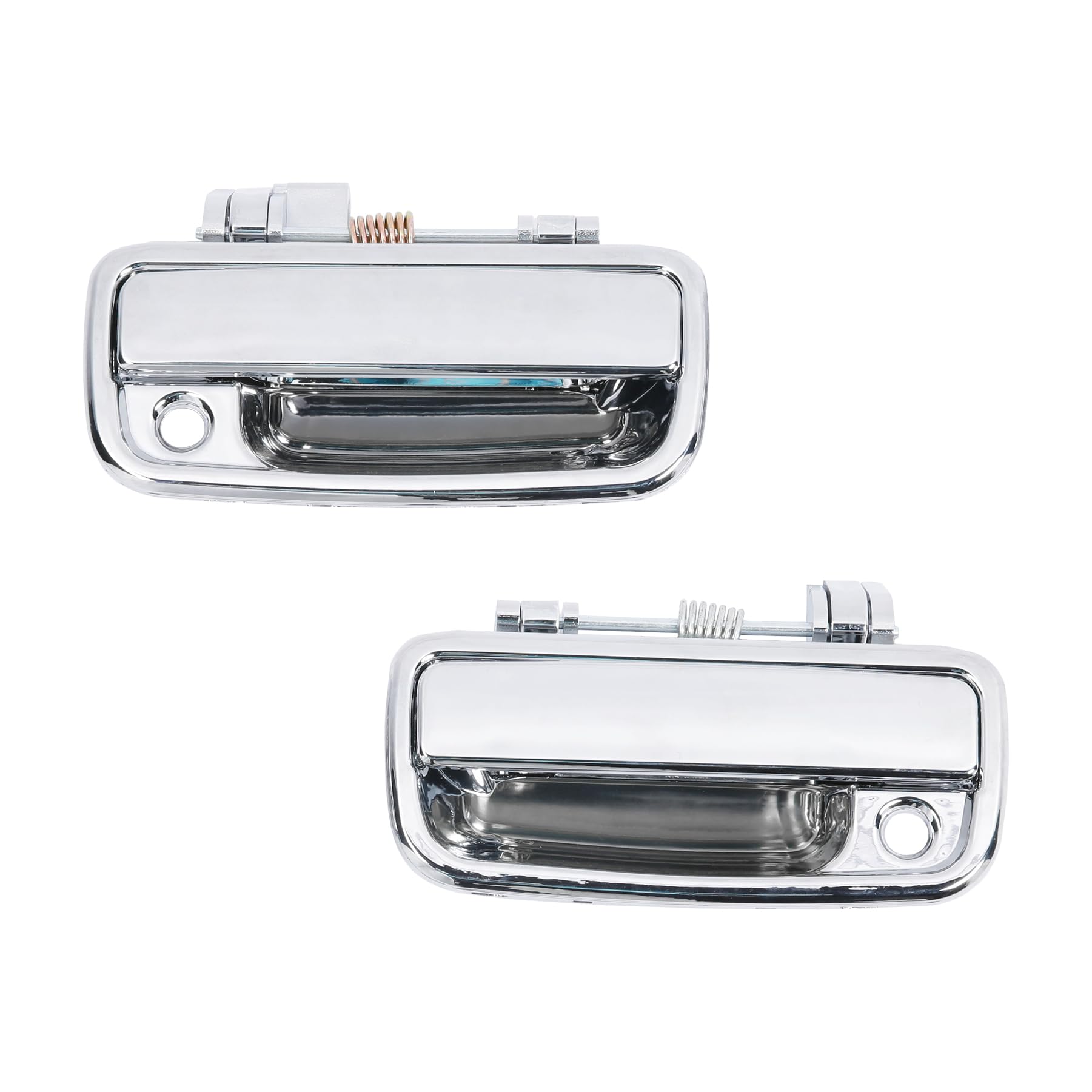 Exterior Door Handle, Compatible with 1995-2004 Toyota Tacoma, 2004-2012 Toyota Hilux, Chrome Front Outside Left Driver & Right 