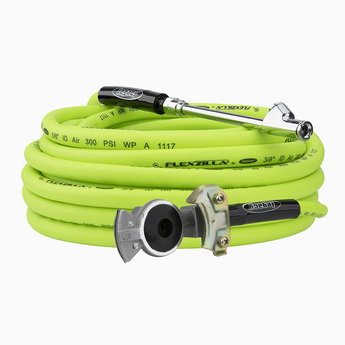 Flexzilla Truck Tire Inflator Kit With 3/8 In. X 50 Ft. Hose, Heavy Duty, Lightweight, Hybrid, Zillagreen - Hgh2-Fz