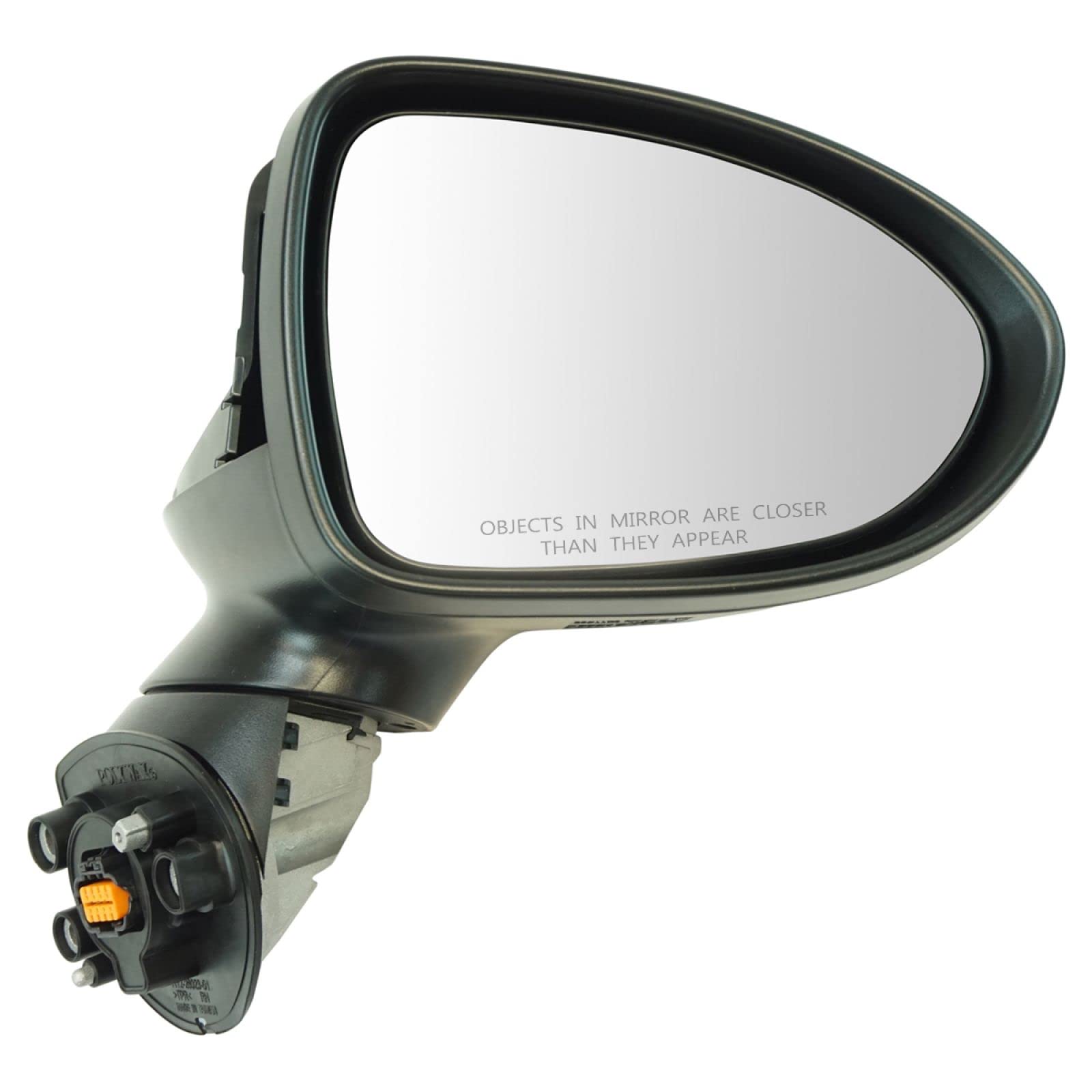 Trq Right Mirror Manual Folding Passenger Side Compatible With 2014-2017 Kia Rio Ki1321187