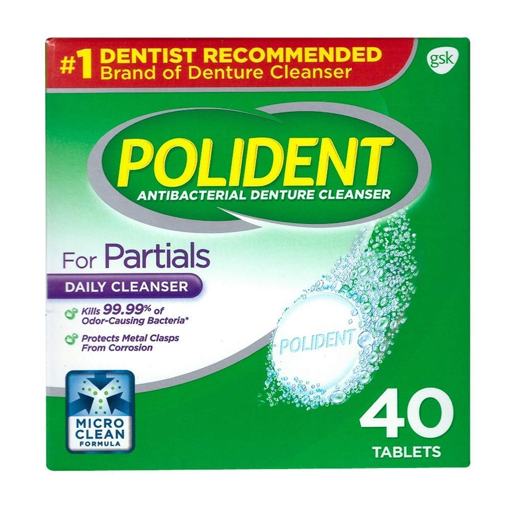 Polident Polident Partials Denture Cleanser, 40 Count -Like New