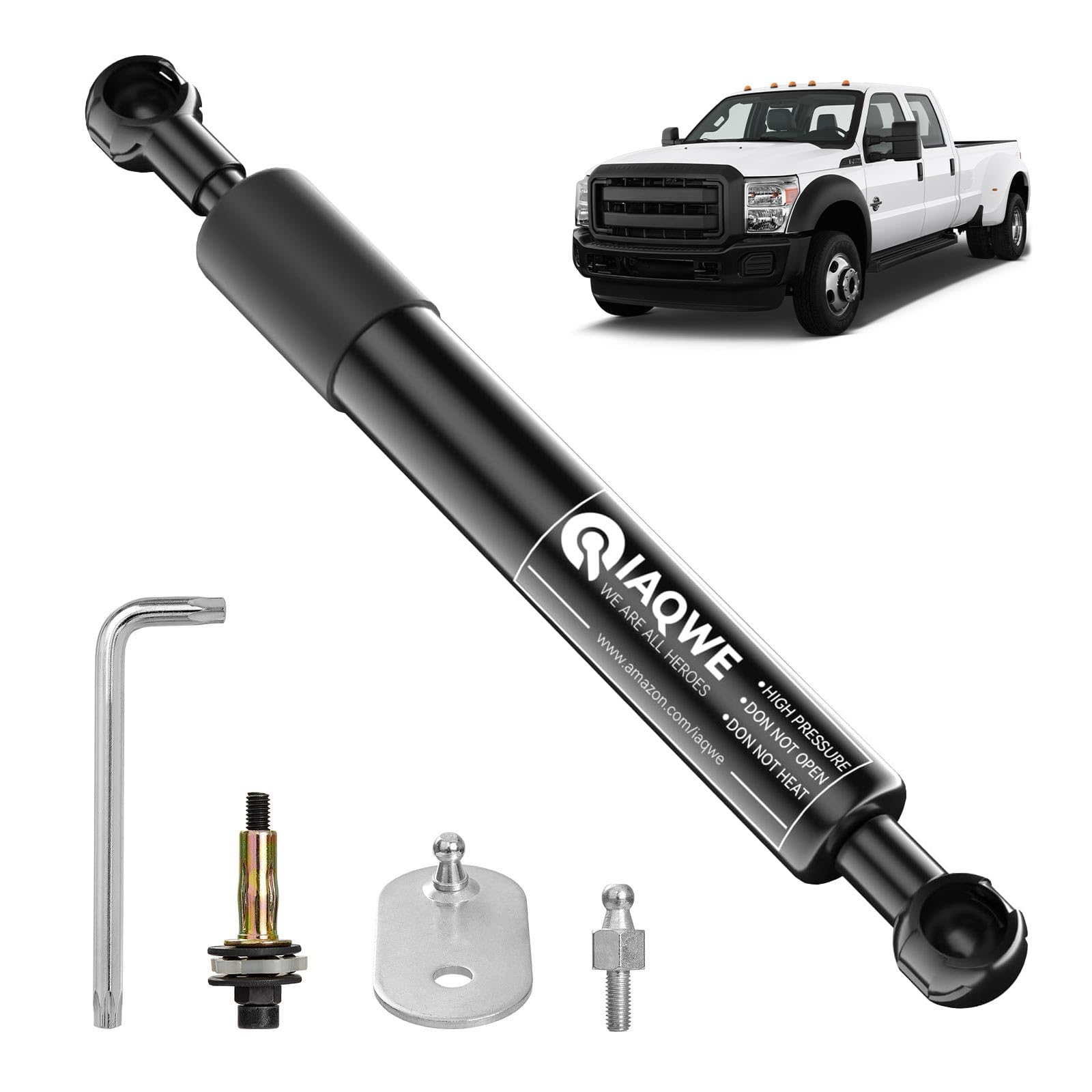 Iaqwe 43203 Truck Tailgate Assist Shock Kit Fit For 1997-2003 Ford 150, 1999-2016 Ford 250 350 Super Duty Tailgate Accessories,