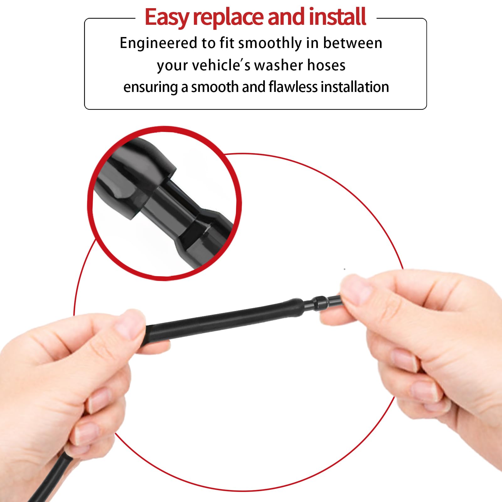 Windshield Washer Hose Connector, Otuayauto Universal Windshield Wiper Hose Connector (Pack Of 10)