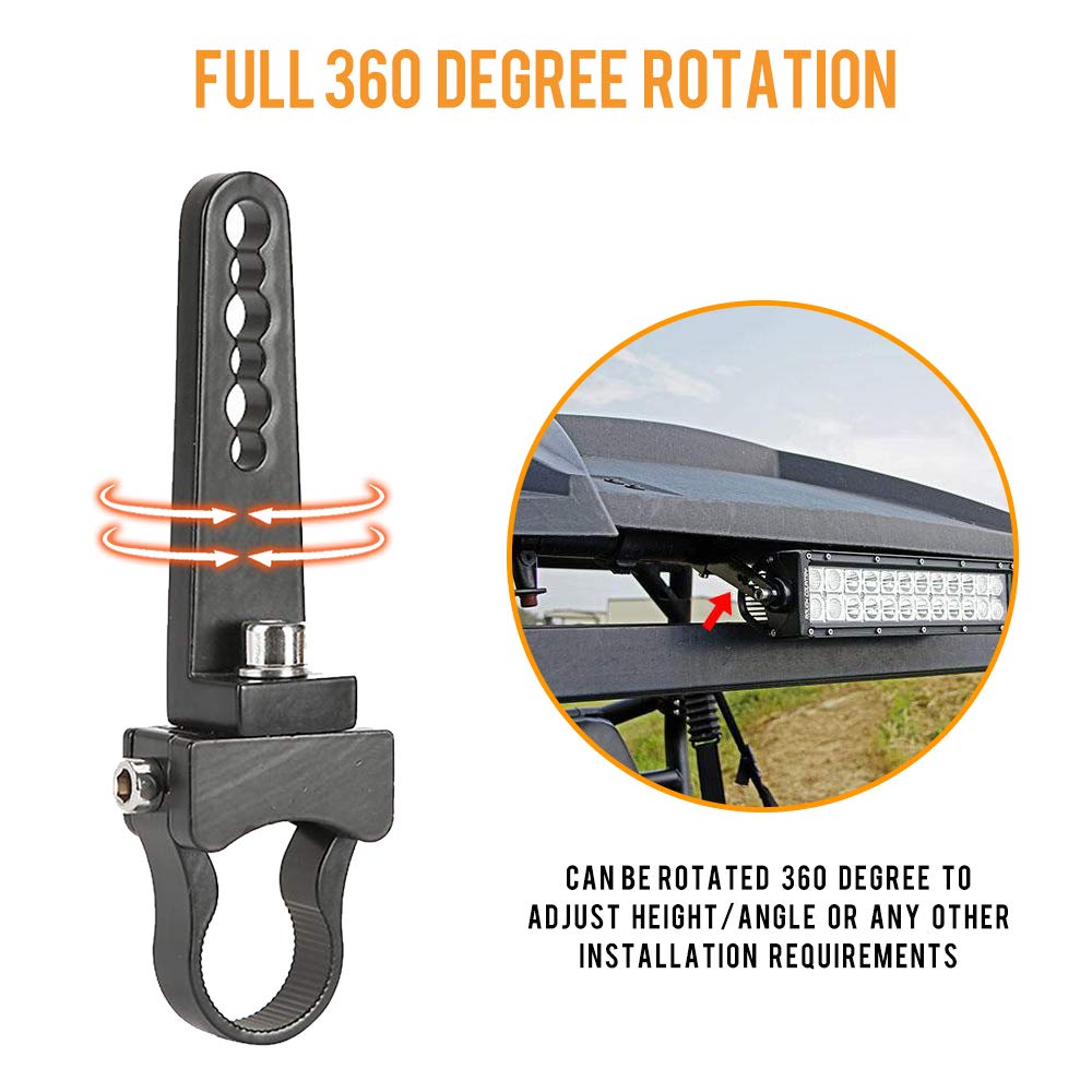 Auxbeam Mounting Bracket Kit 1 Inch Bull Bar Roll Cage Clamps Mount Clamps Universal Holder Kits For Led Hid Light Bar Jeep Wran