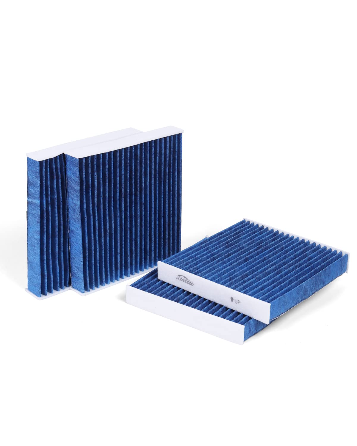 Forccord 4-Pack HEPA Cabin Air Filter Fits for Mazda CX-9 Toyota RAV4 Corolla Camry Highlander Lexus RX350 Activated Carbon Cabi