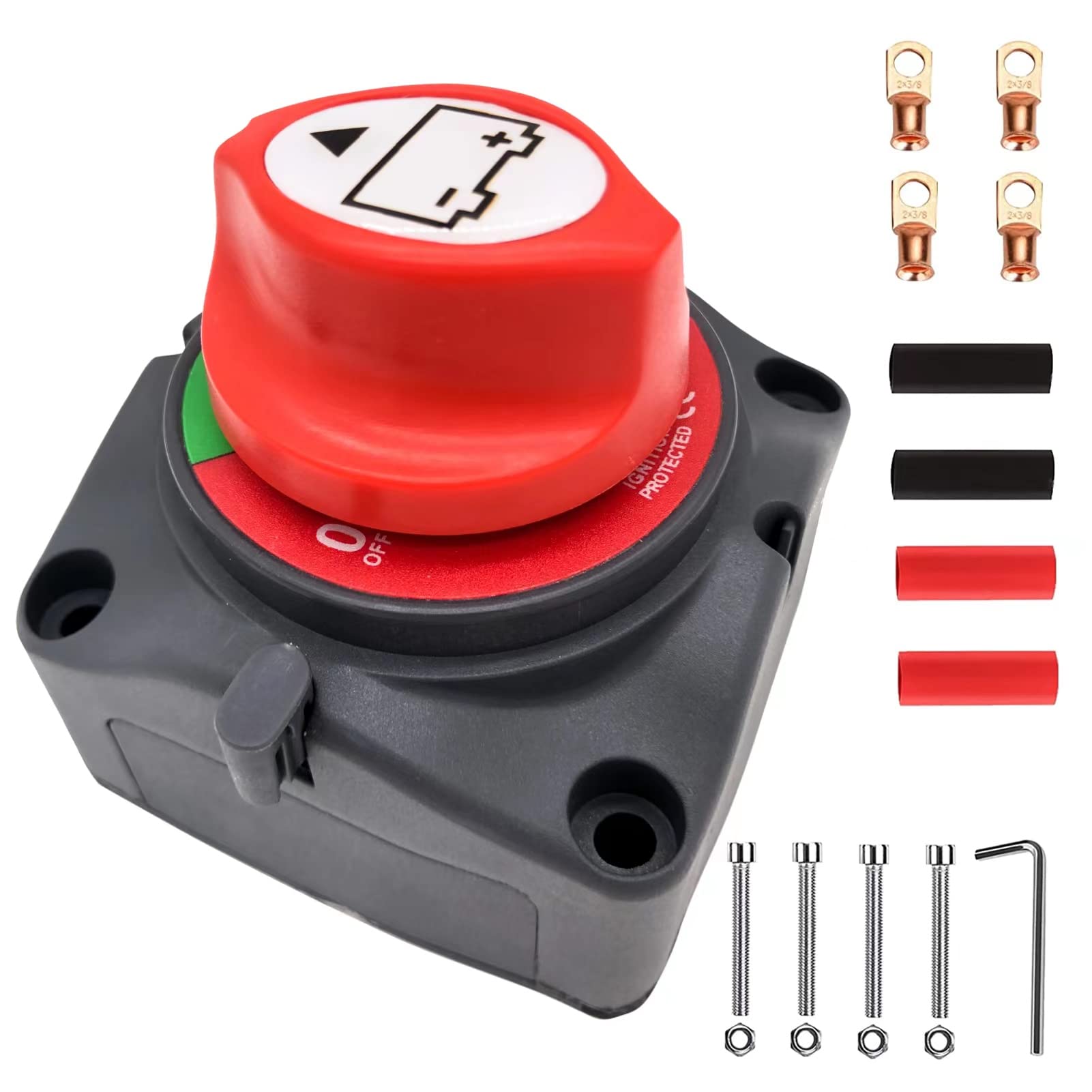 Gogonfly Battery Disconnect Switch 12-48V 275A Battery Power Master Switch Disconnect Isolator Cut Shut Off Switch For Marine Bo