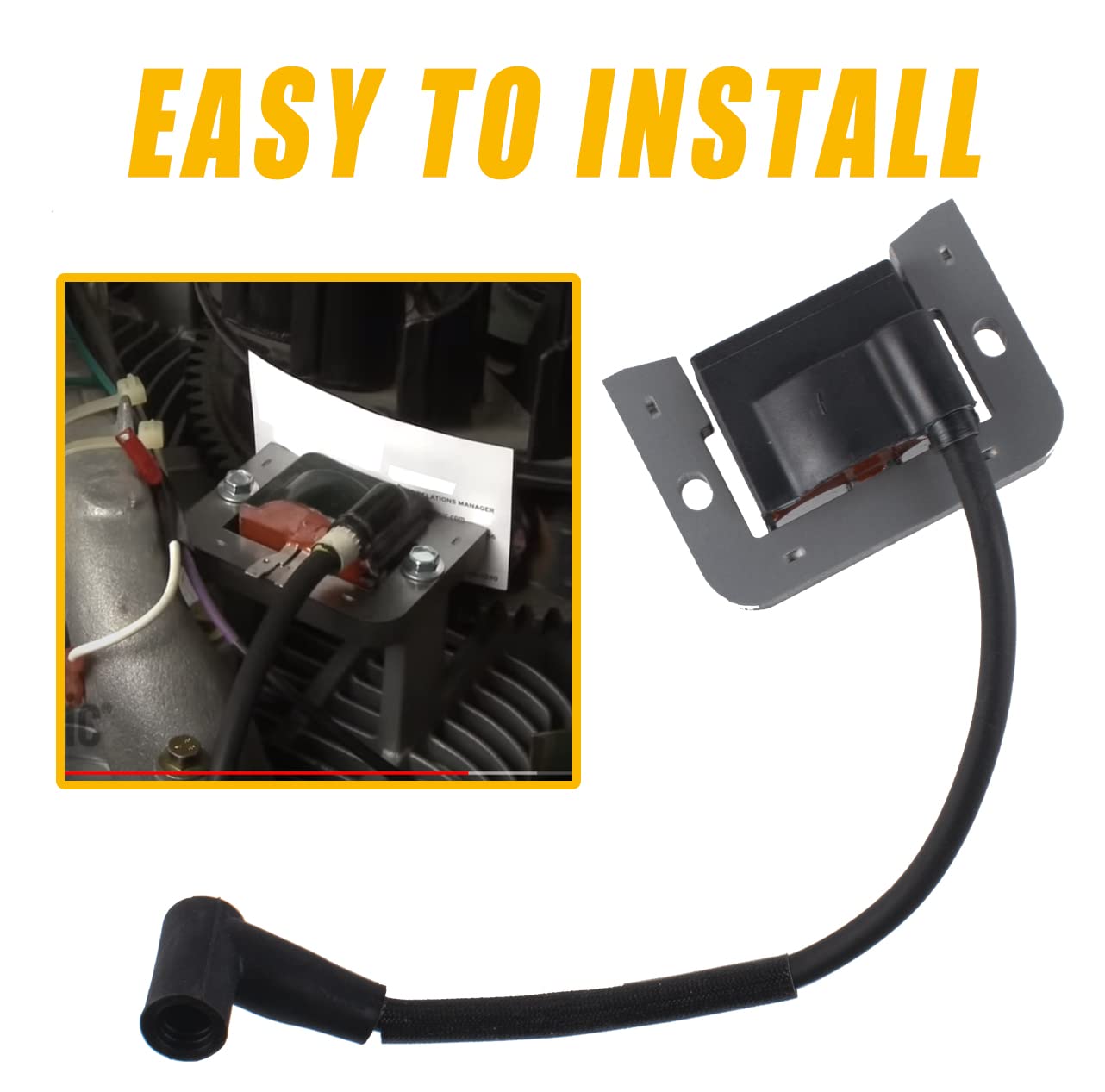 2Pcs Ignition Coil 24-584-01S Compatible with Kohler CH18 CH20 CH22 CH23 CH620 CH621 CV17 CV18 CV20 CV22 CV23 CV624 SV710 SV720