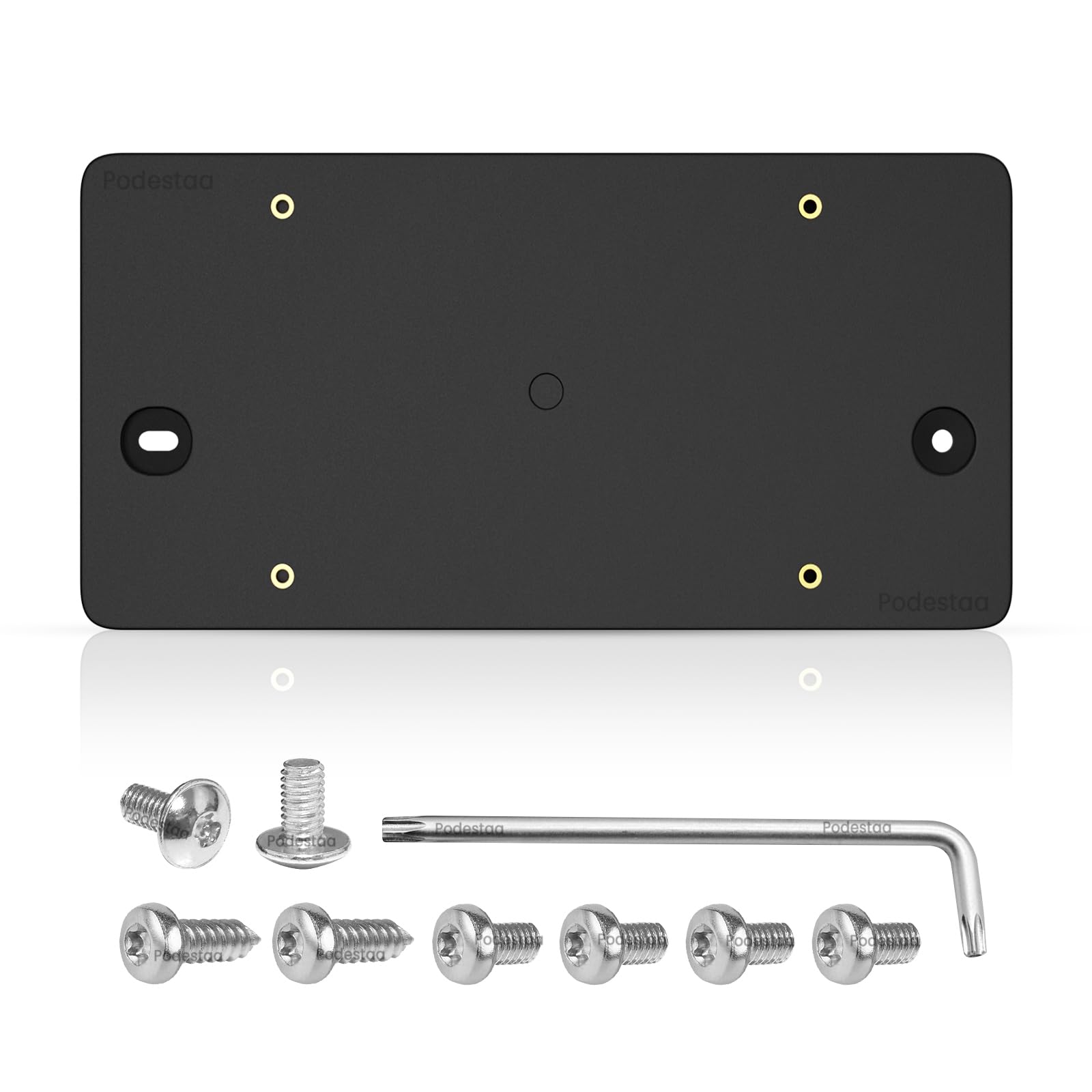 Podestaa Rear License Plate Bracket Holder For Audi 2014-2024 A3 A4 A5 A6 A7 A8 Quattro Sportback Allroad S3 S4 S5 S6 S7 S8 Rs3