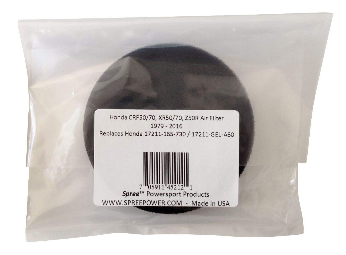 Spree Compatible/Replacement For Honda Crf50 Crf70 Xr50 Xr70 Z50 Air Filter Element