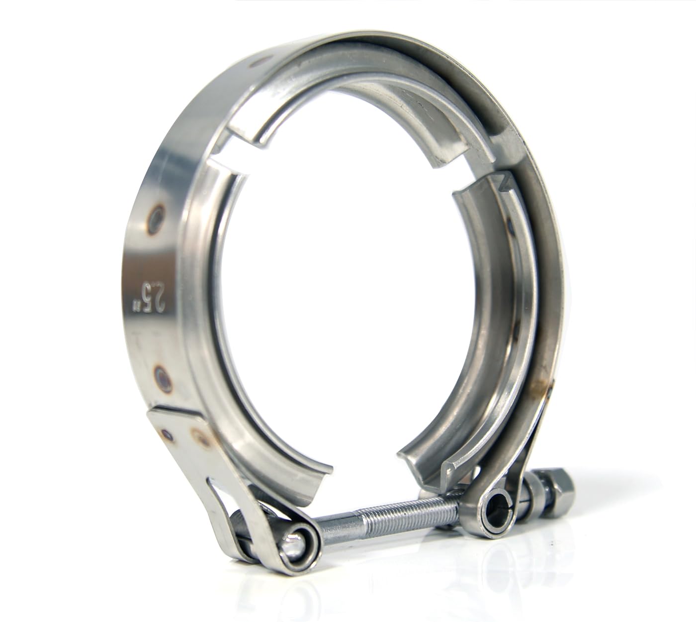 Elifecenter Stainless Steel 2.5'' 2-1/2 Inch Exhaust V band Clamp (No Flange)