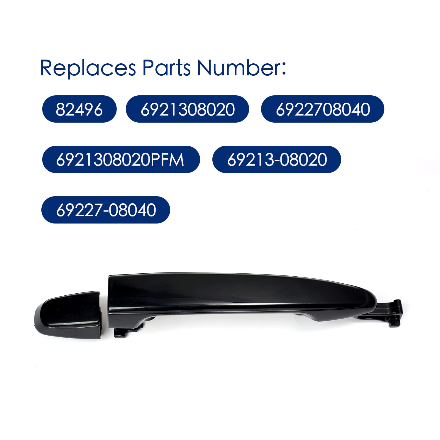 Lcyolada 2Pcs Sliding Door Handles for Toyota Sienna 2004 2005 2006 2007 2008 2009 2010,Rear Left Driver & Right Passenger Side,