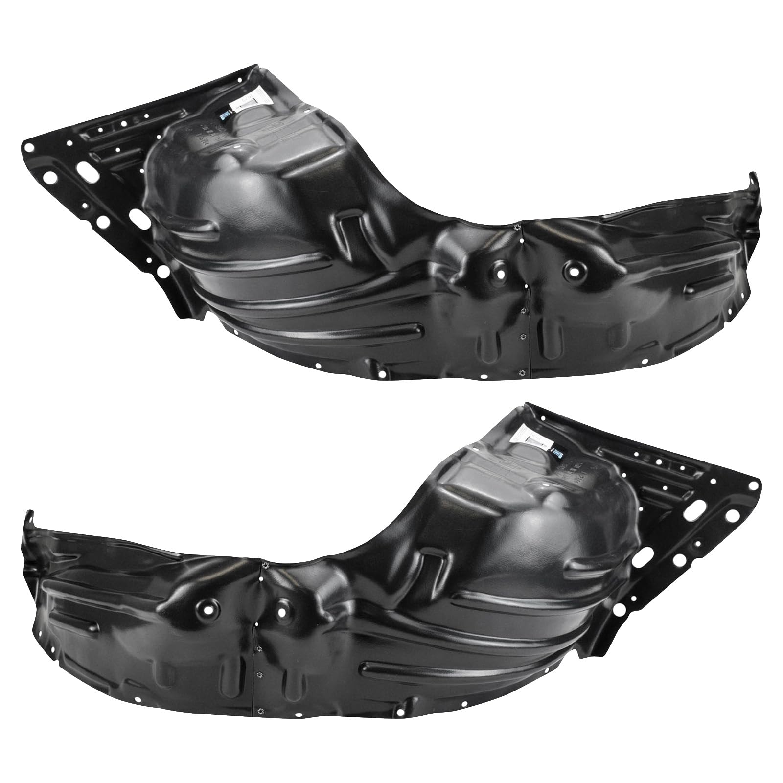 Trq Inner Fender Liner Set Compatible With 2017-2020 Mitsubishi Mirage G4 Mi1248132 Mi1249132