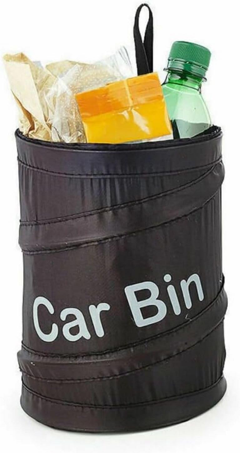 UCRAVO Mini Car Trash Can LeakProof Disposal Solution for Cars Organized & Hygienic Interior on the Go MultiPurpose Waste Mana