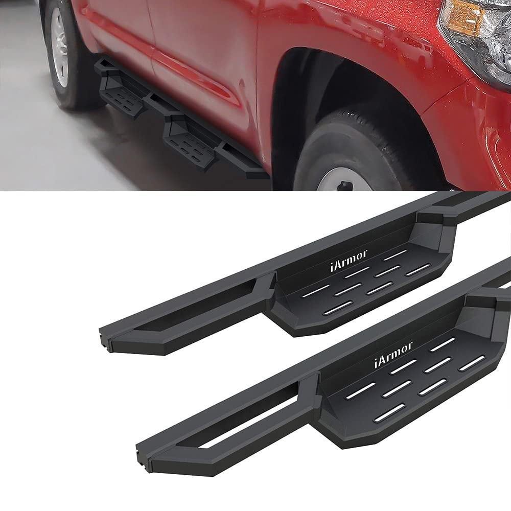 Hd Ridez Pocket Drop Steps Armor Compatible With Toyota Tundra 2007-2021 Crewmax (Nerf Bar Side Steps Side Bars)