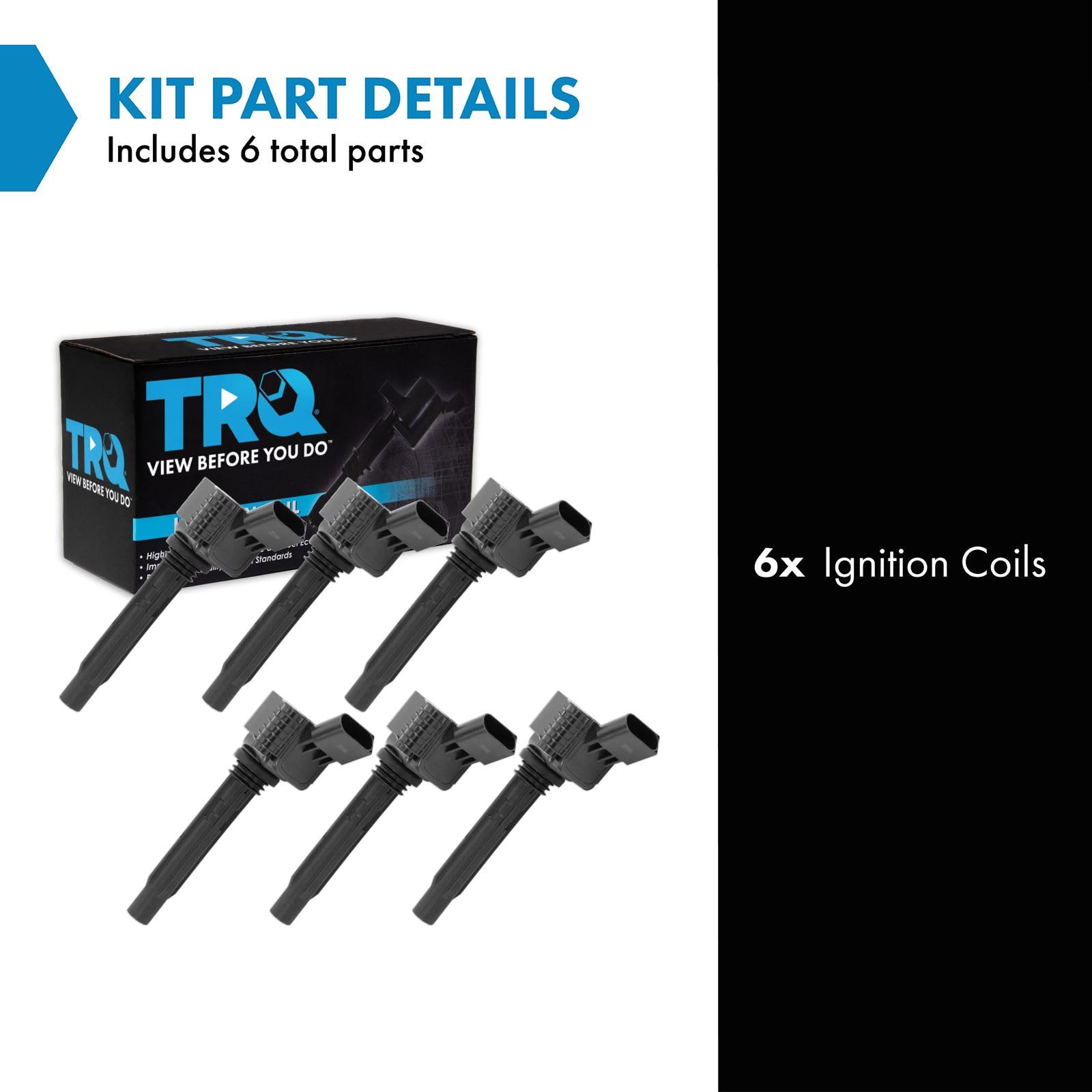 Trq Ignition Coil Set Compatible With 18-23 Audi