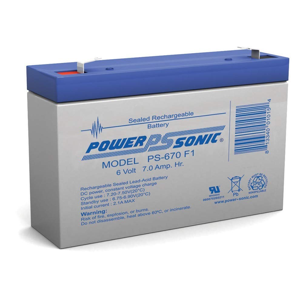 Power Sonic Ps-670-6V 7Amp Sla Battery