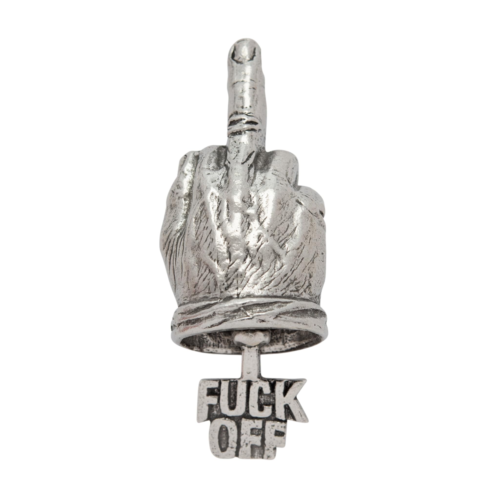 Guardian Bell F*Ck Off Good Luck Bell W/Keyring & Black Velvet Gift Bag | Motorcycle Bell | Lead-Free Pewter | Good Luck Gift |