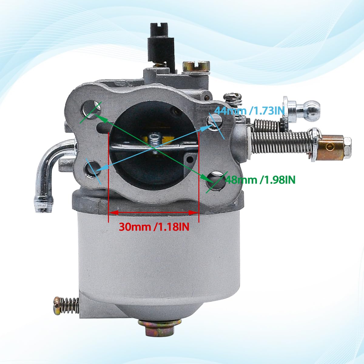 JDLLONG 72558-G01 Carburetor Fit for EZGO Golf Cart Gas Car 350cc for Robin TXT Medalist 4-Cycle Workhorse ST350 Carb 72558-G05