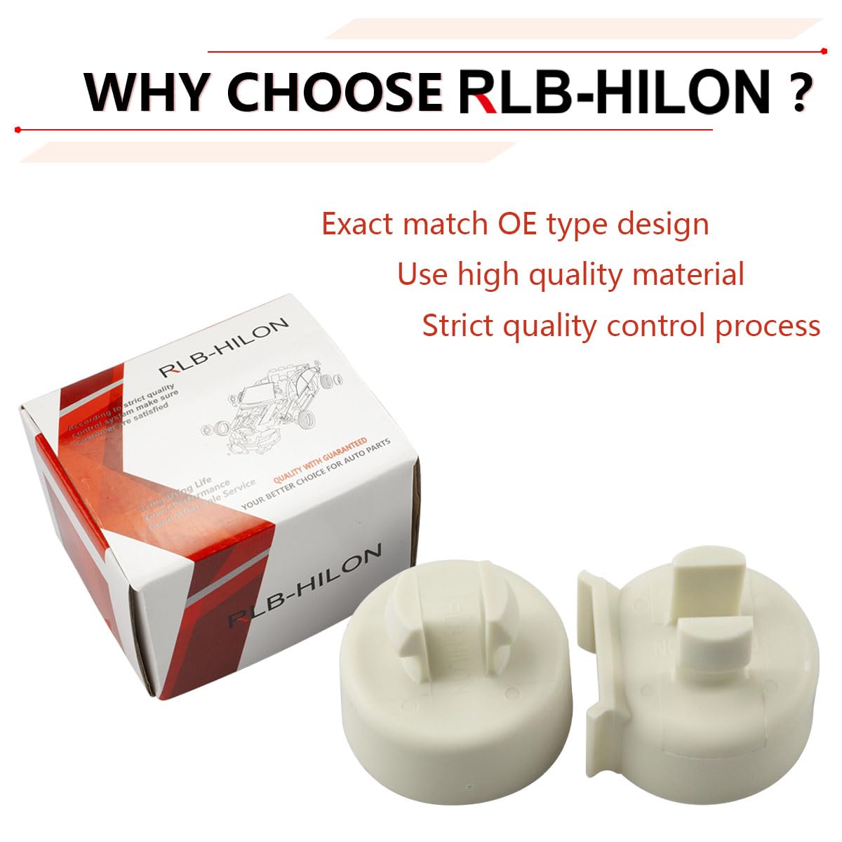 Rlb-Hilon Tailgate Pivot Bushing Compatible With Chevy Silverado 1500 2500Hd 3500Hd Colorado Avalanche, For Gmc Sierra Canyon, F
