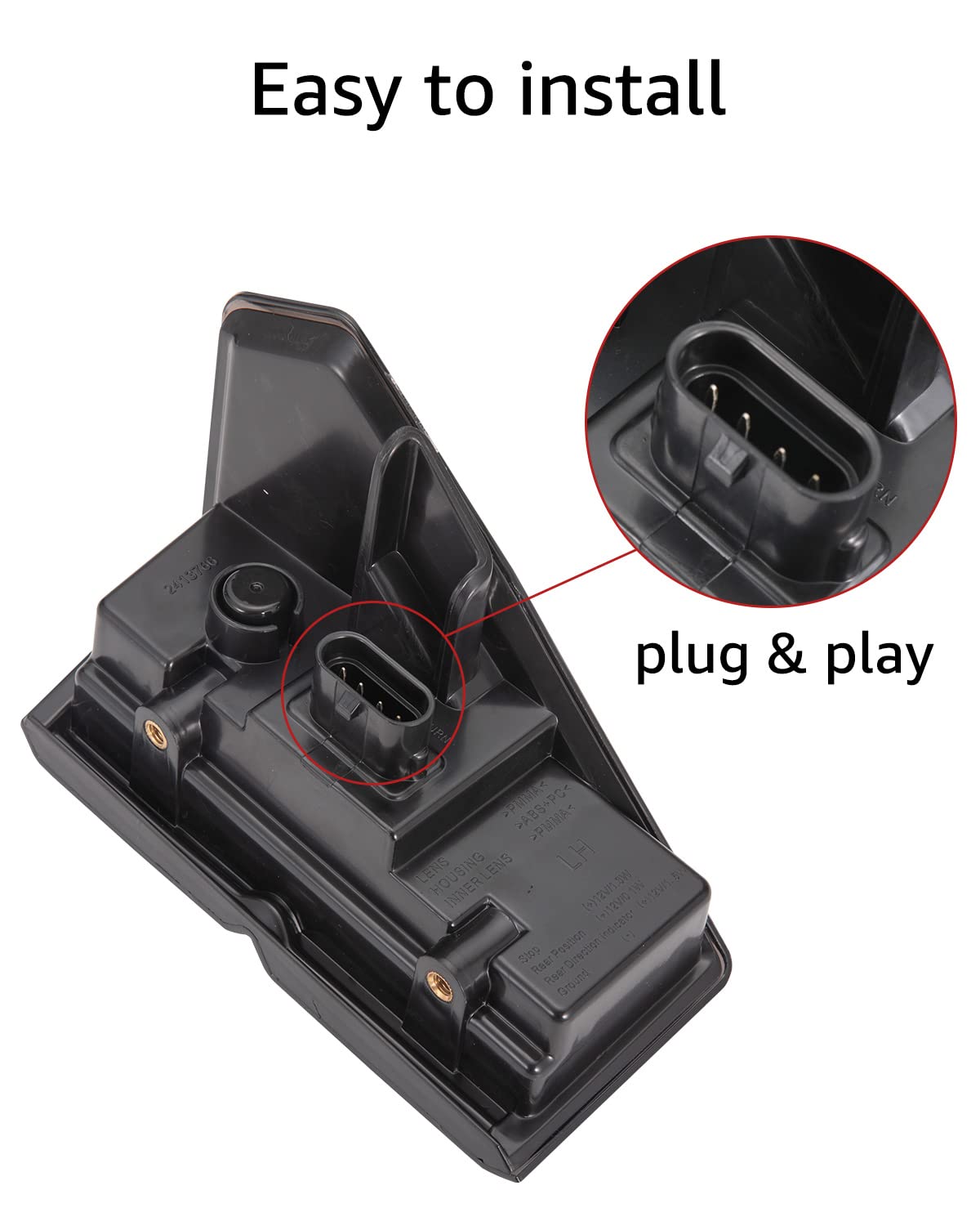 A & Utv Pro Utv Ranger Led Tail Lights Ranger 1000 Xp Taillights, Rear Brake Stop Running Lamp For 2018-2025 Polaris Ranger 1000 Xp/1000 / Crew Accessories, Replace Oem #2413766, Pair Smoked