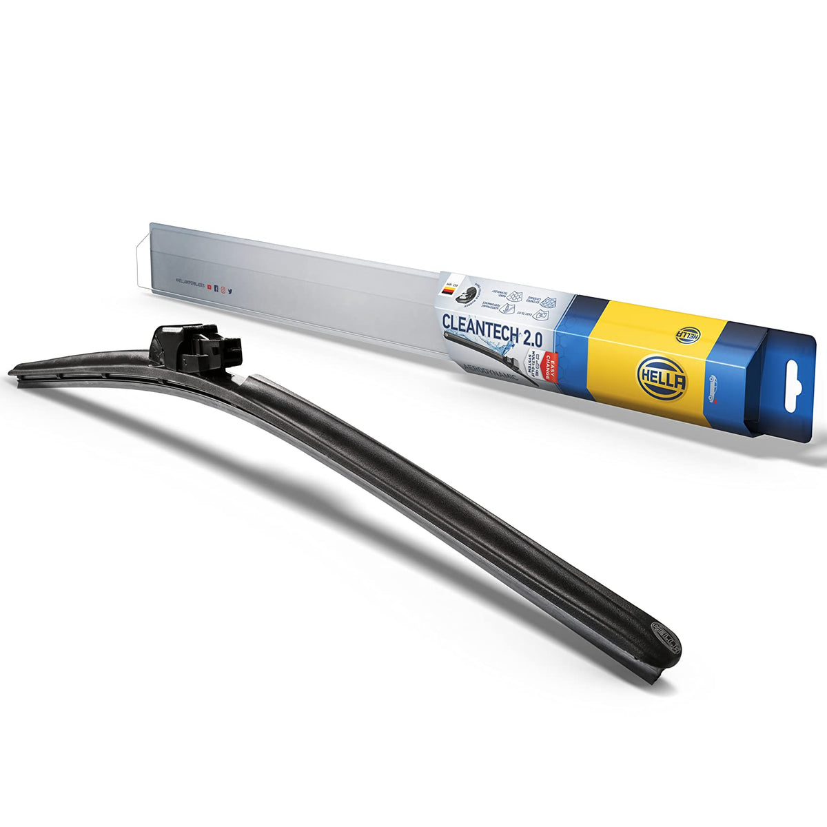 Hella Oe Quality 14 Inch All Seasons Nano- Coated Rubber Cleantech Wiper Blade ( WBCARB06XDCW9TY