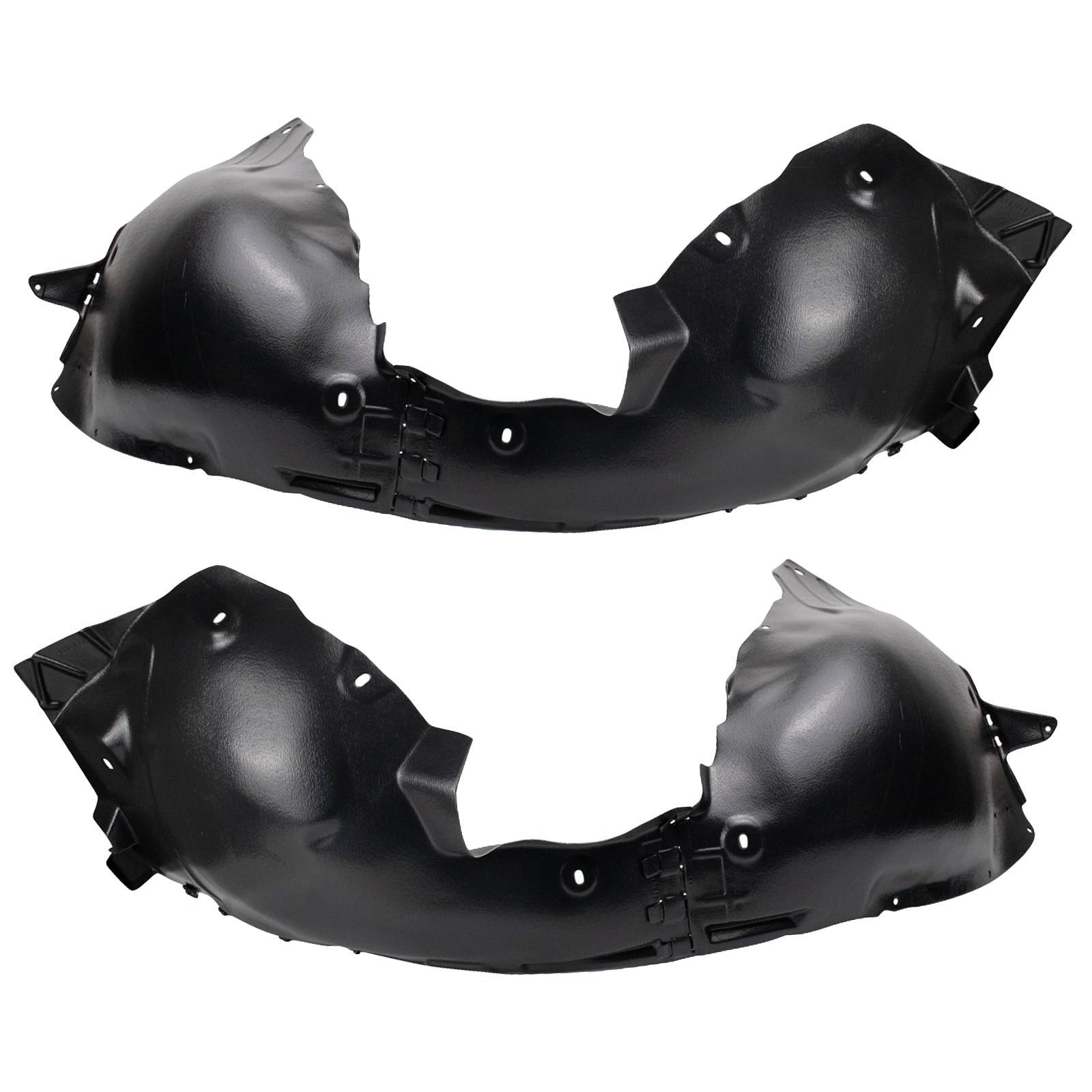 Trq Inner Fender Liner Set Compatible With 2011-2017 Buick Regal Gm1248283 Gm1249283