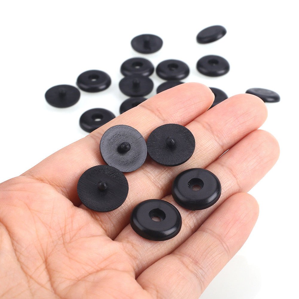 Y-Axis 5 X Seat Belt Button Buckle Clip Stop - Universal Fit Stopper Kit Light Grey (5 Sets)