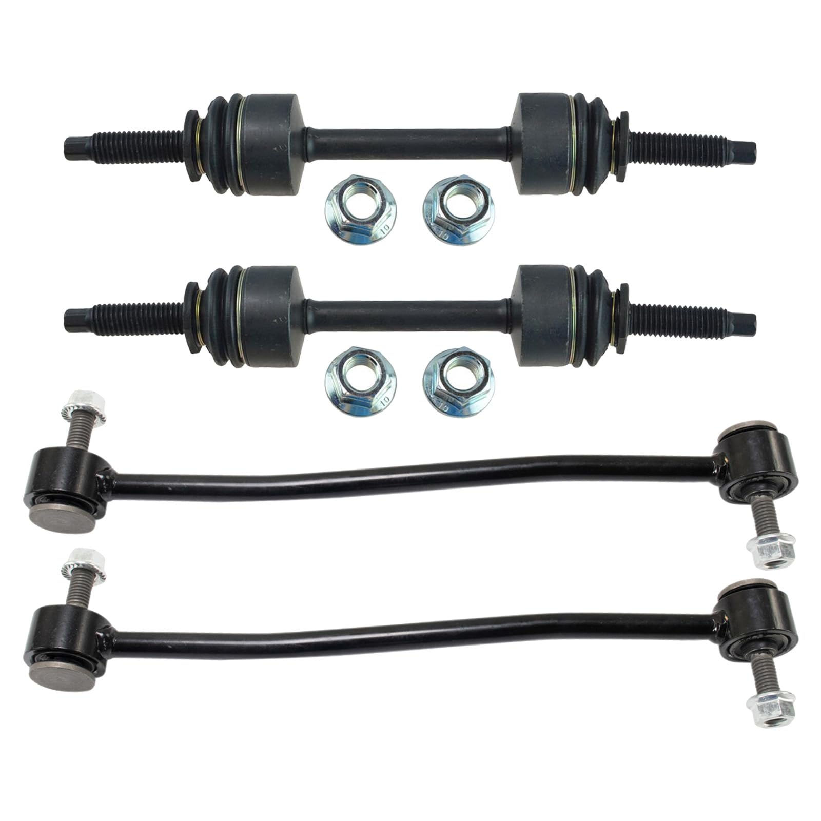 Trq Front & Rear Sway Bar Stabilizer Link Set Compatible With 2011-2019 Ford F-250 Super Duty 2011-2016 F-350 Super Duty 2011-20