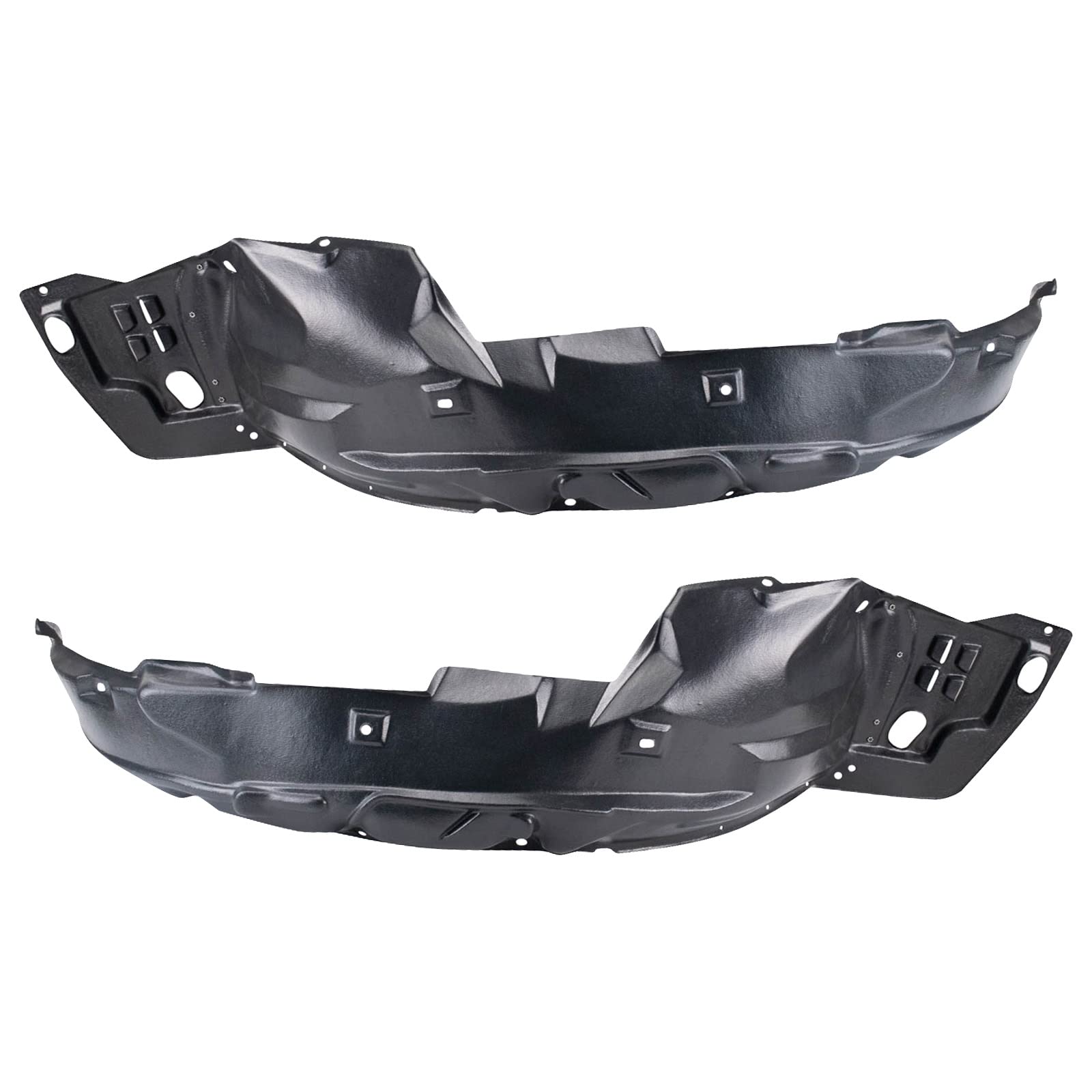Trq Inner Fender Liner Set Compatible With 2012 Honda Civic Ho1248144 Ho1249144