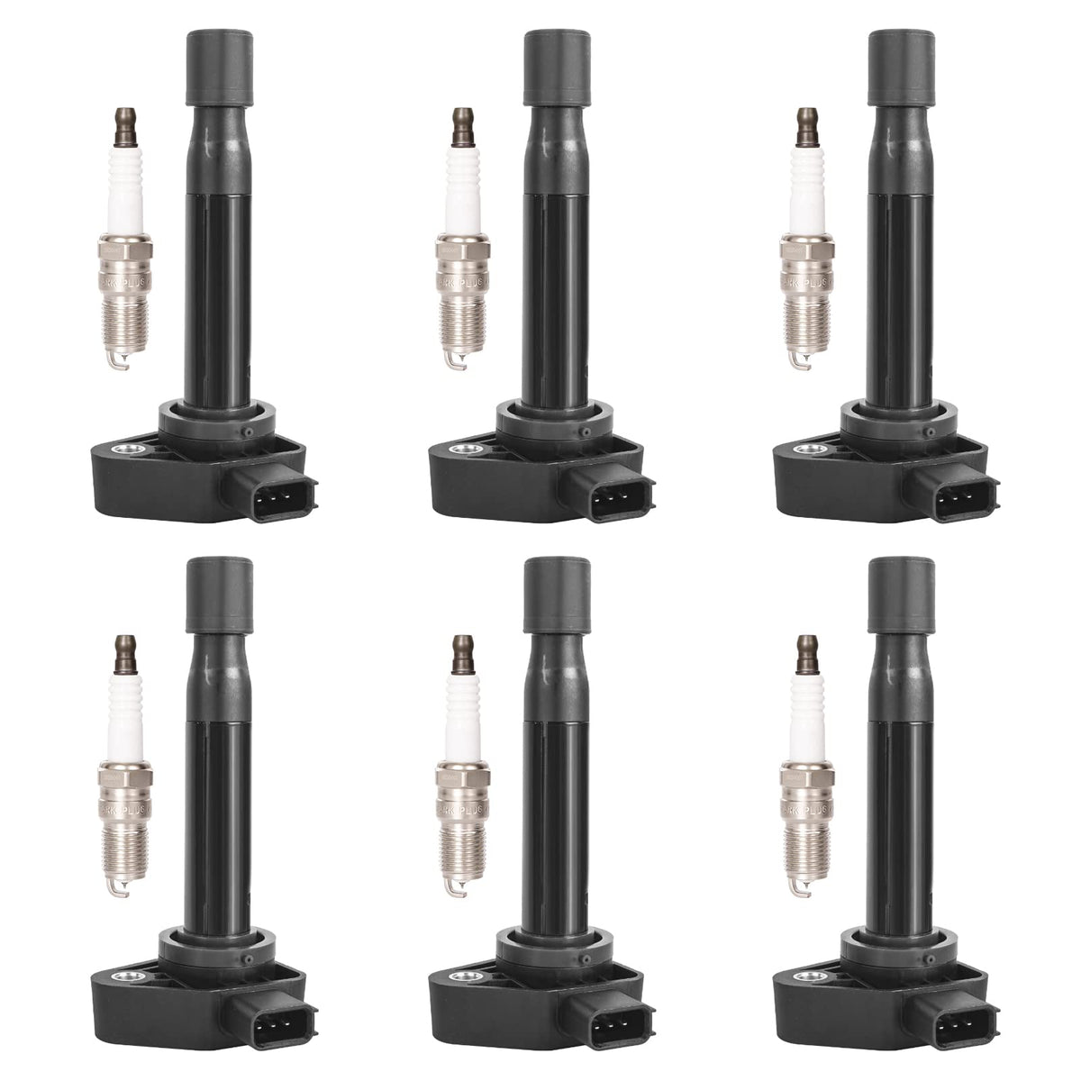 Ignition Coil Packs Iridium Spark Plugs Fits for 1999 2000 2001 2002 2003 2004 2005 2006 2007 Honda Odyssey, 2000-2003 Honda Acc