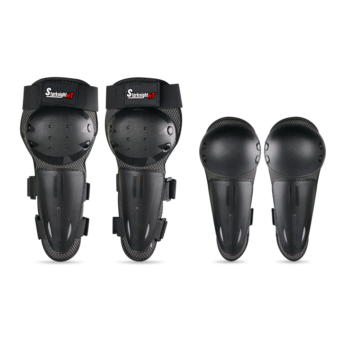 Kids Dirt Bike Elbow Knee Pads,StarknightMT Protective Shin Guards Gear Set for Youth Motorcycle Motocross Mountain Biking Skate