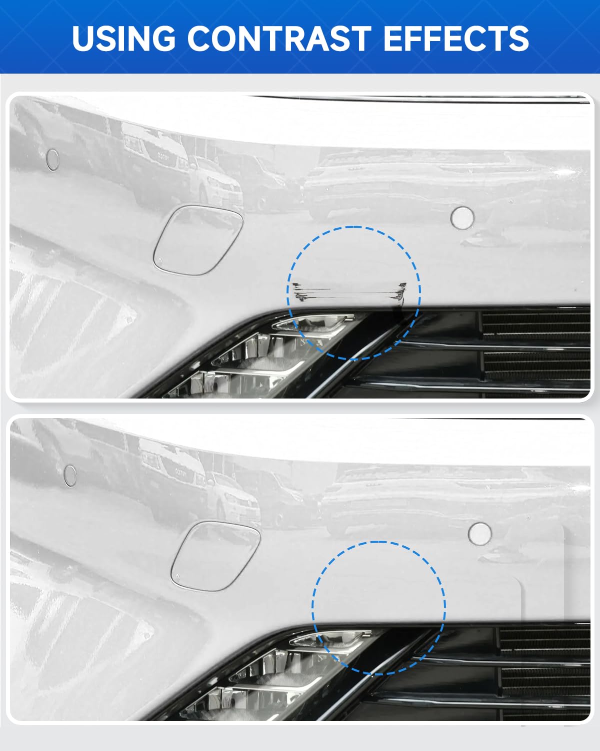 RSACET Clear White(1D/UD) Touch Up Paint Compatible with Kia Exact Match Touch Up Paint Car Scratch Repair