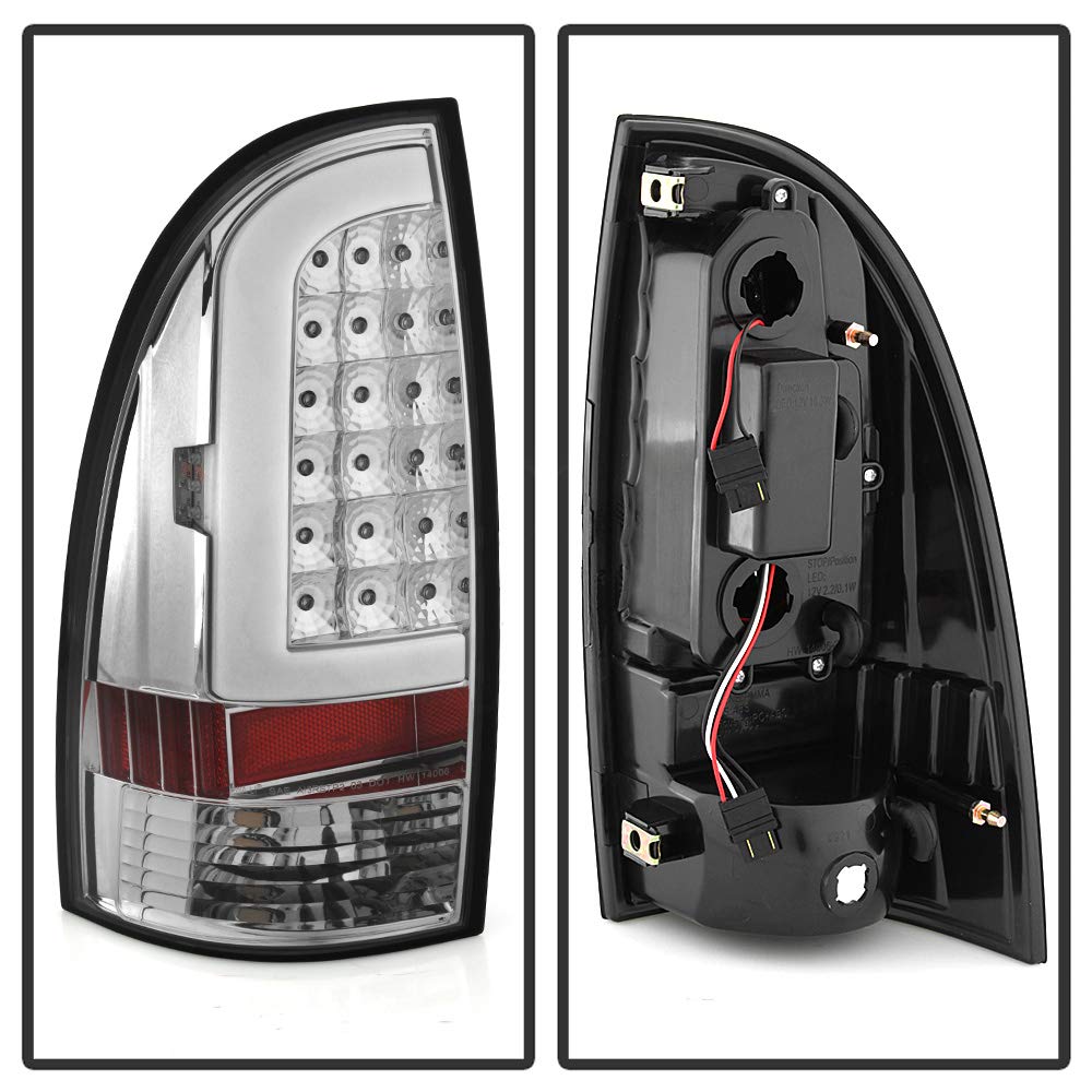 Acanii - For 2005-2015 Toyota Tacoma Led Tube Tail Lights Brake Lamps 05-15 Left+Right