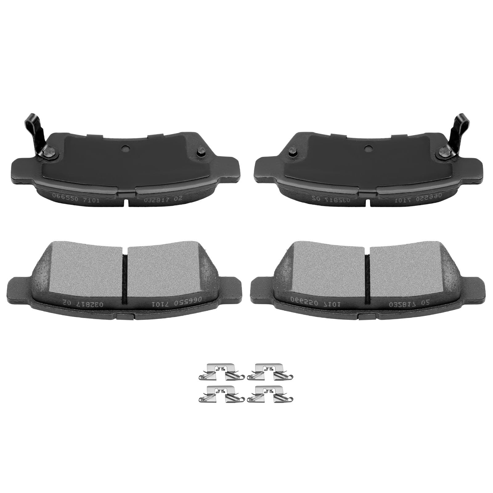 Automuto 4Pcs Rear Ceramic Disc Brake Pads Set D1100 For Nissan Rearier 2005-2019,For Nissan Xterra 2005-2015,For Suzuki Equator